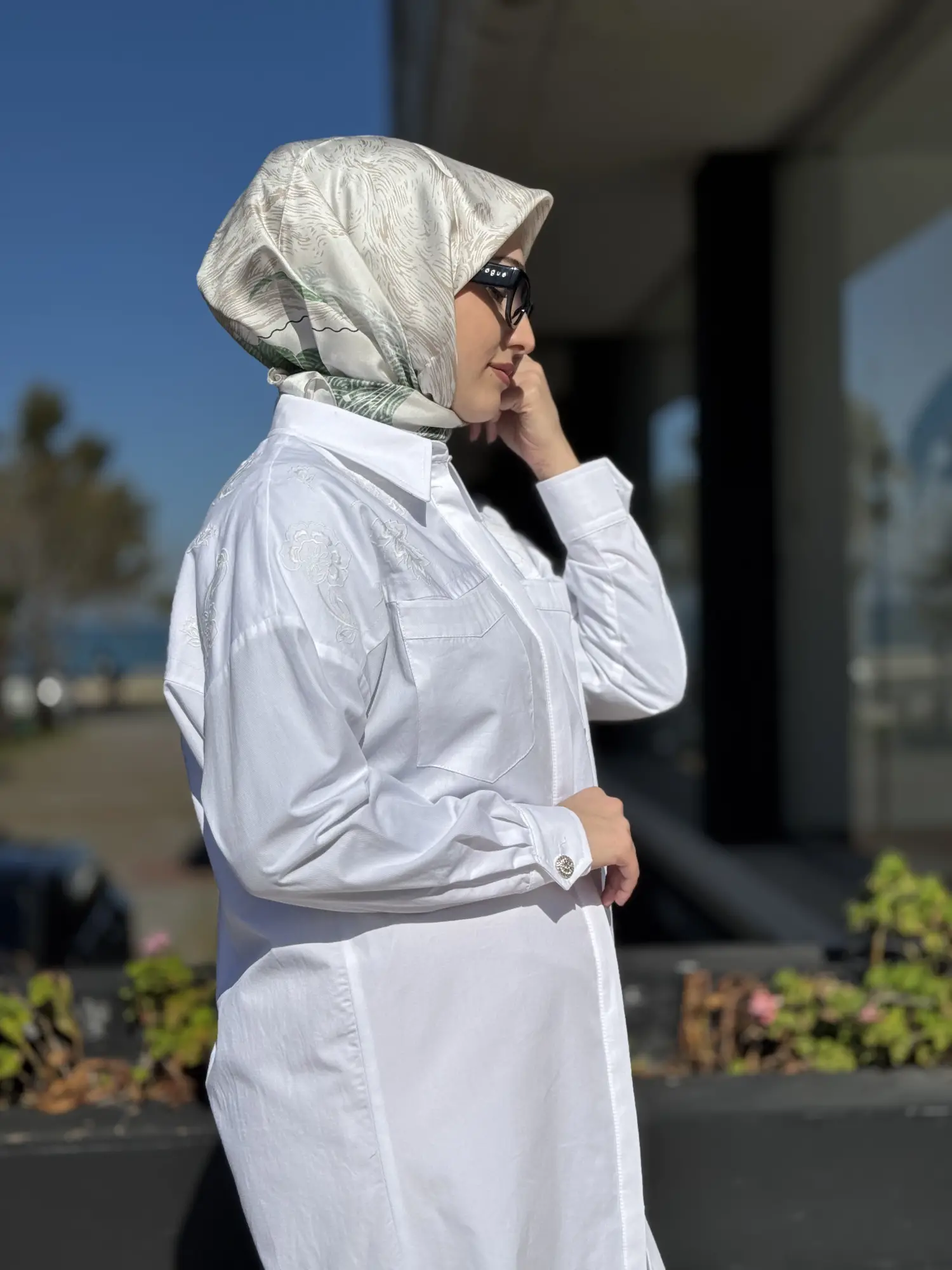 Kayra Nakış Detaylı Poplin Gömlek