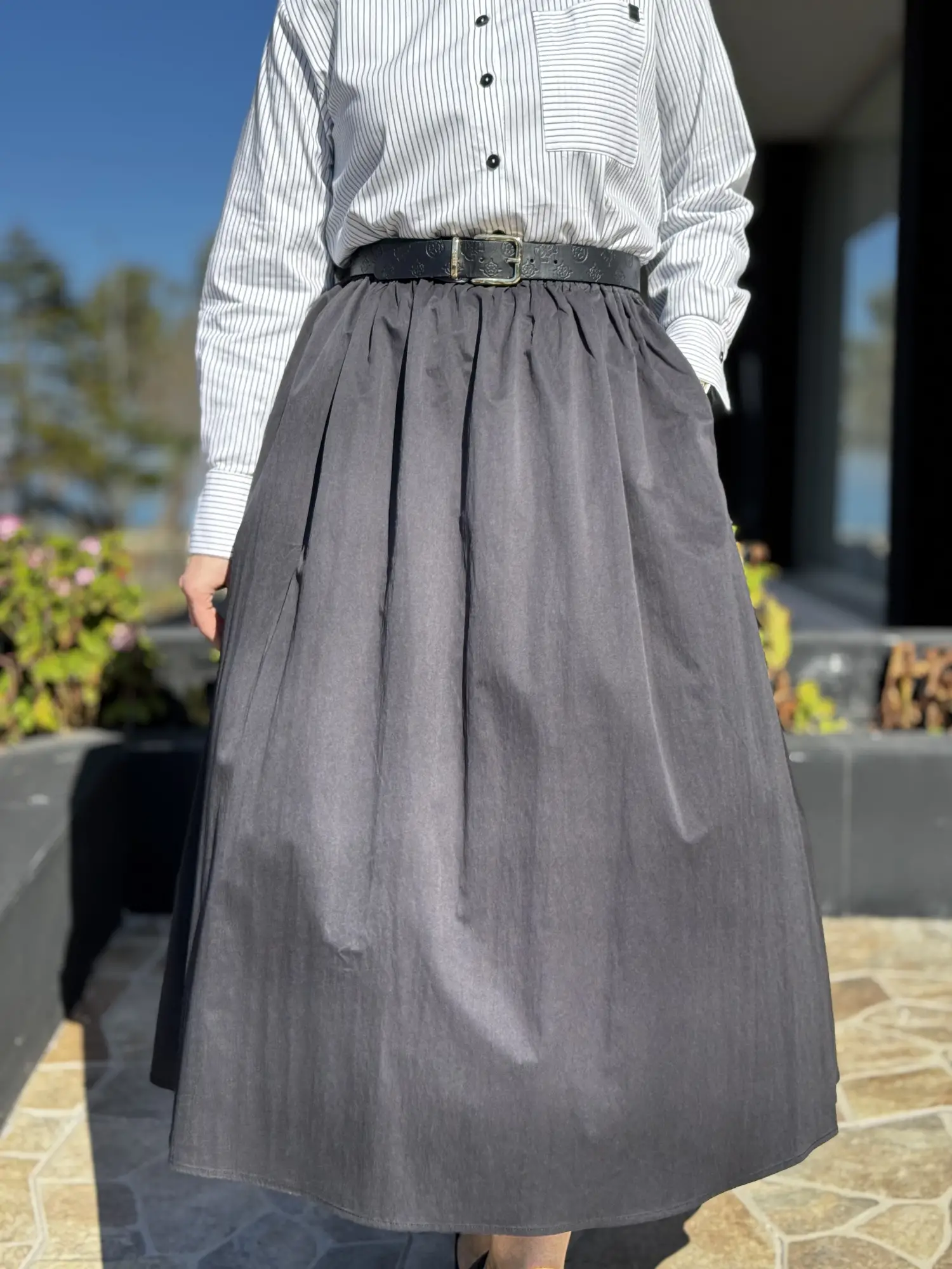 Kayra Beli Lastikli Cepli Etek