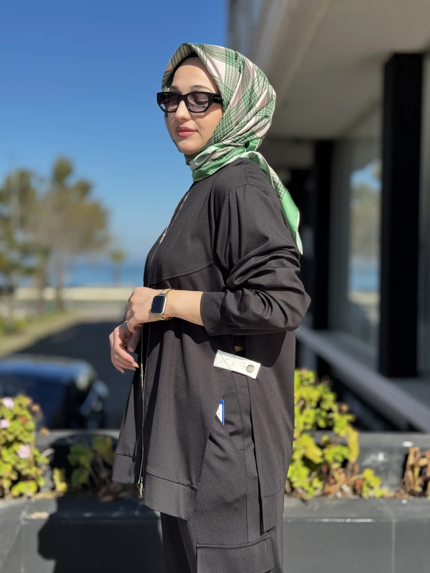 Kayra Yanları Açık Fermuarlı Spor Ceket