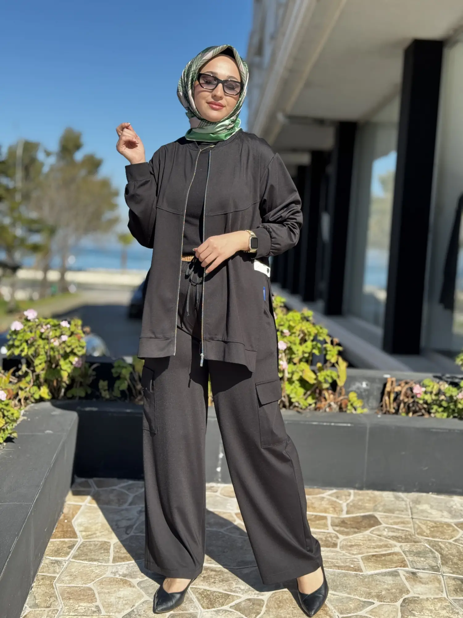 Kayra Kargo Cepli Beli lastikli Rahat Pantolon