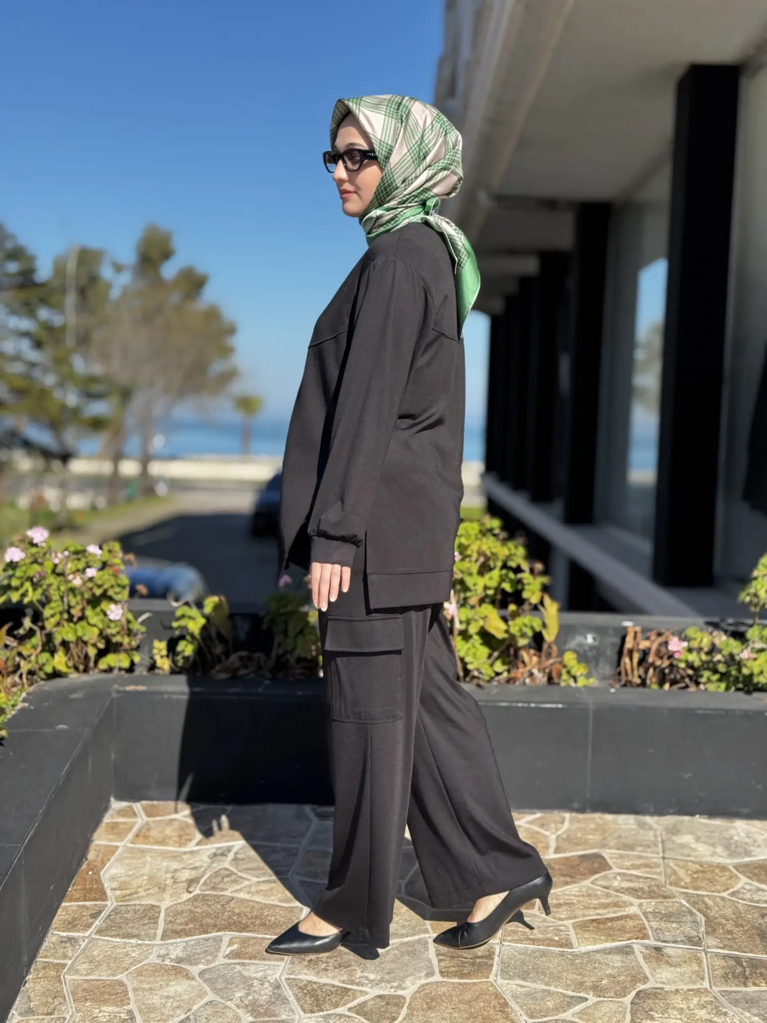 Kayra Kargo Cepli Beli lastikli Rahat Pantolon