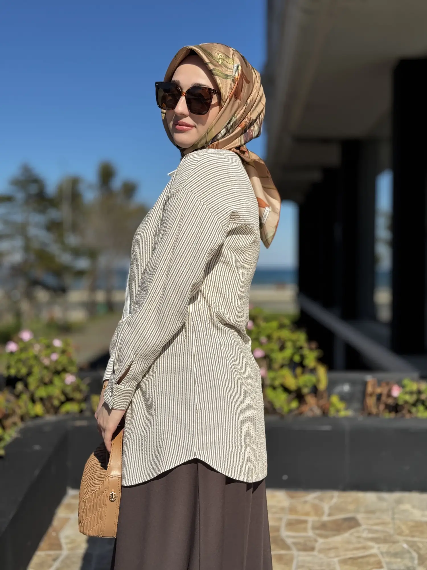 Kayra Çizgili Gofre Kumaş Gömlek