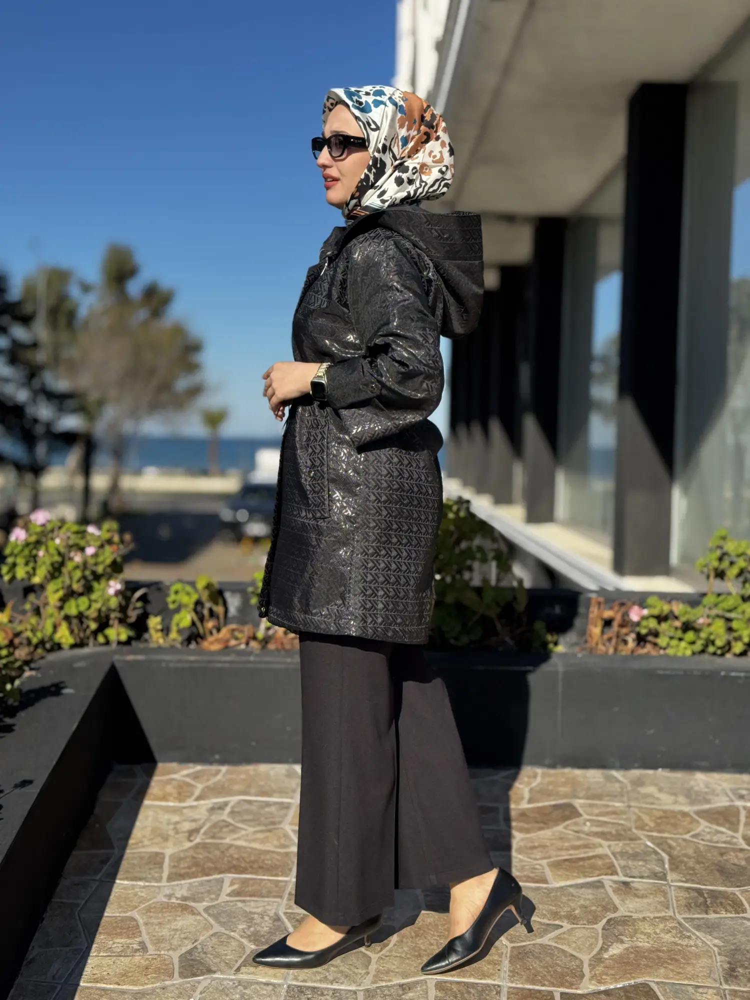 Kayra Jakarlı Kapüşonlu Kap KA24001