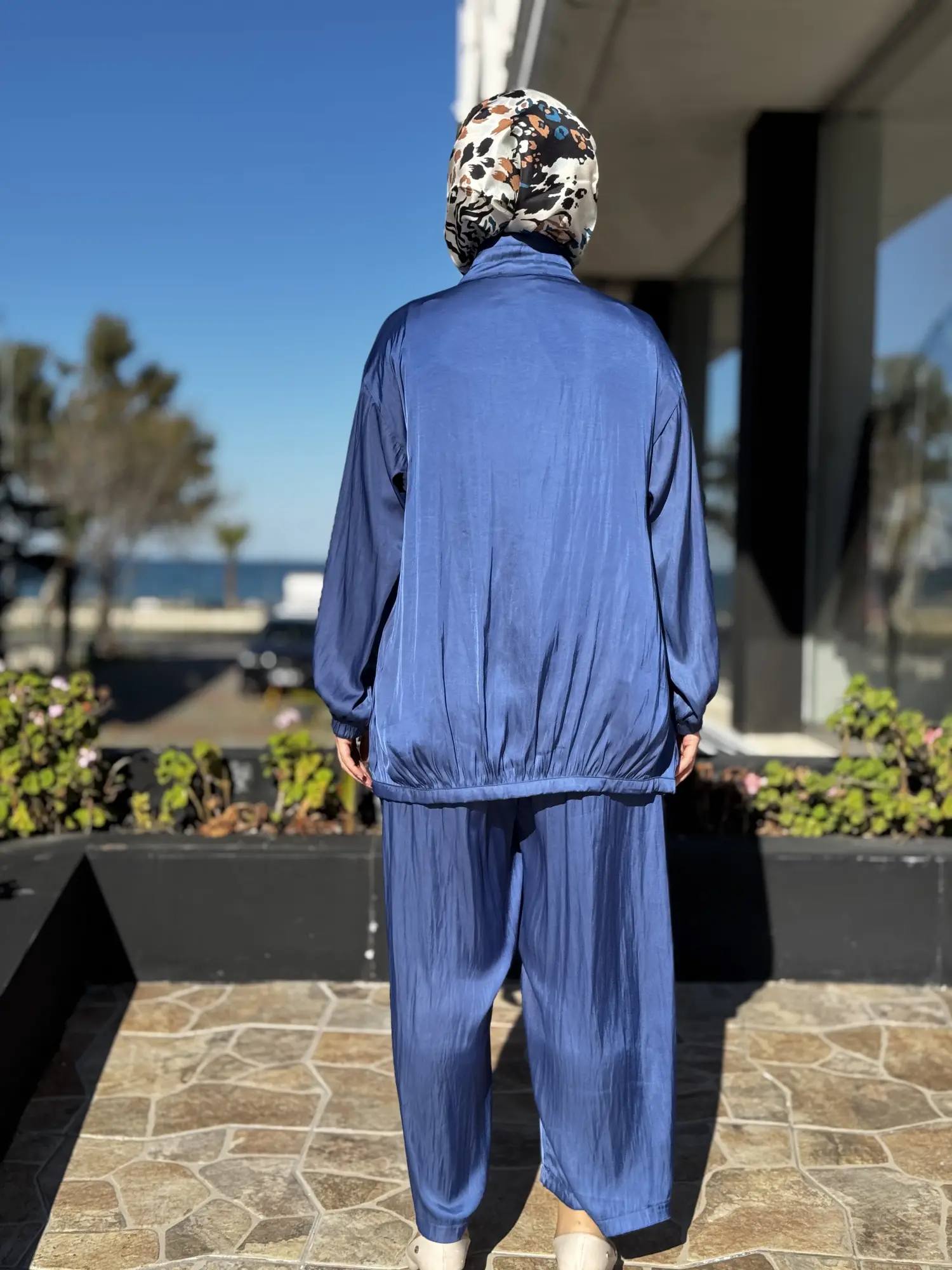 Almarwah Fermuarlı Kraşlı Kap Pantolon Takım 202973