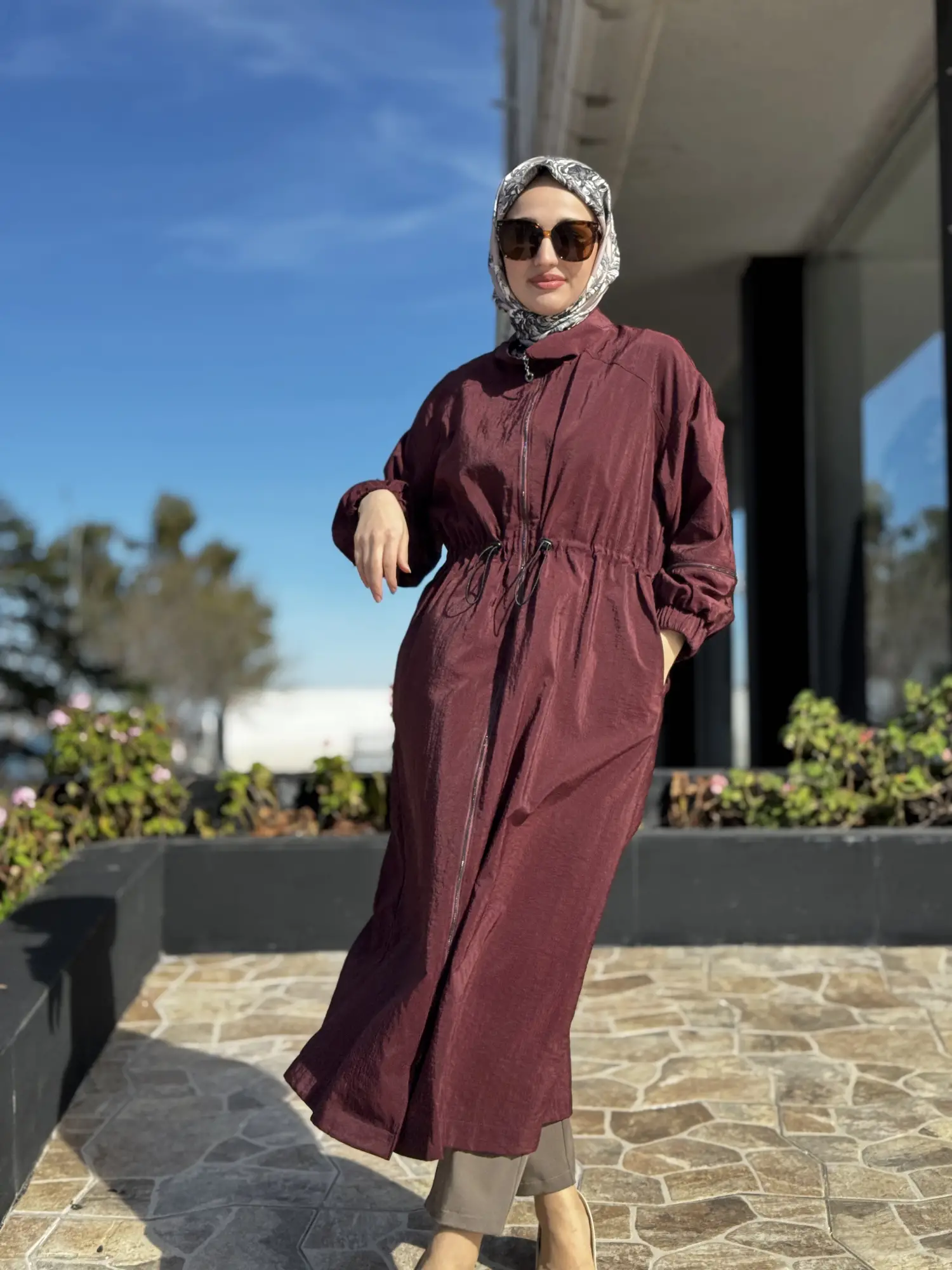 Almarwah Kol Fermuar Detaylı Kraşlı Kap 405020