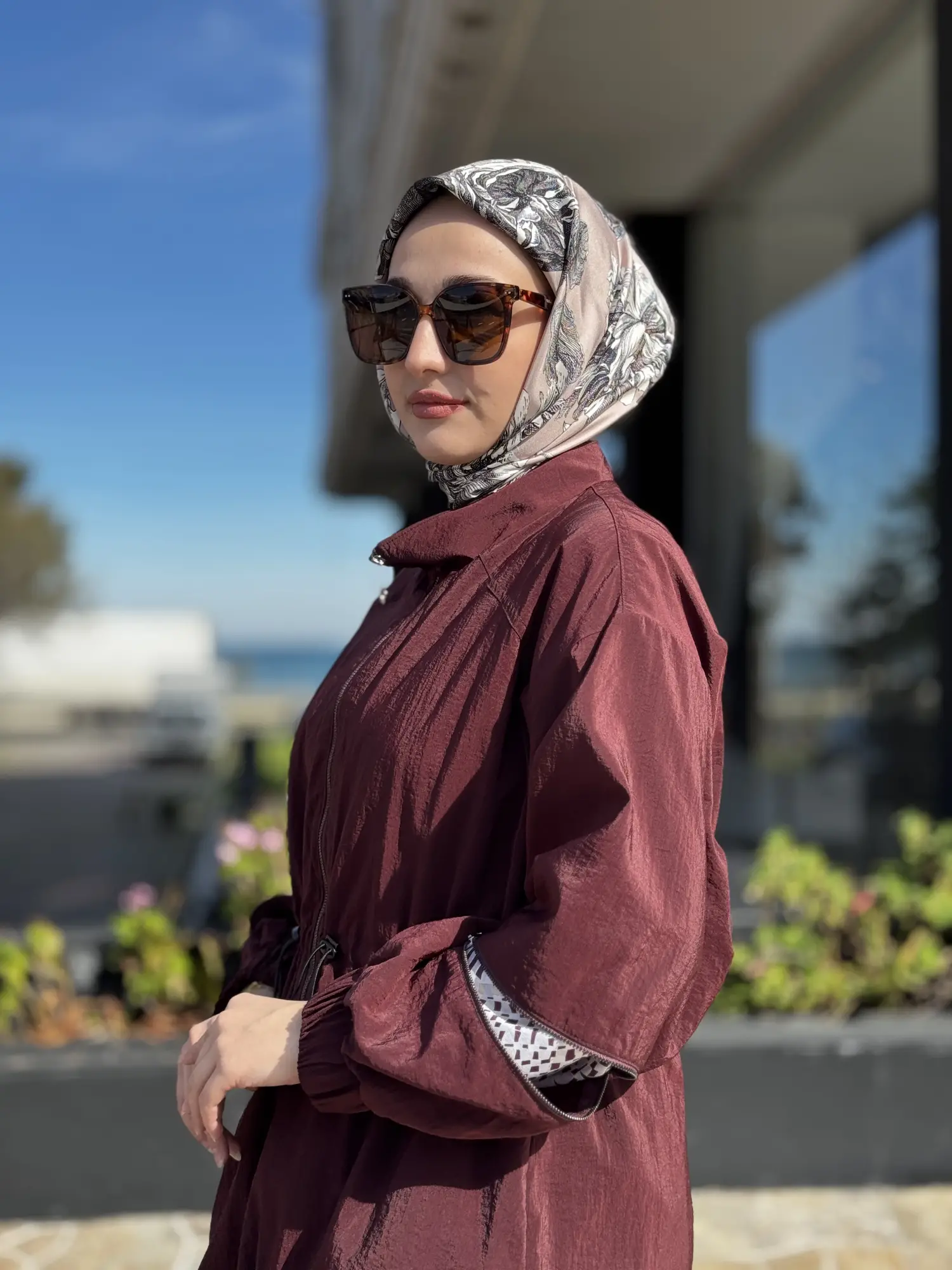 Almarwah Kol Fermuar Detaylı Kraşlı Kap 405020