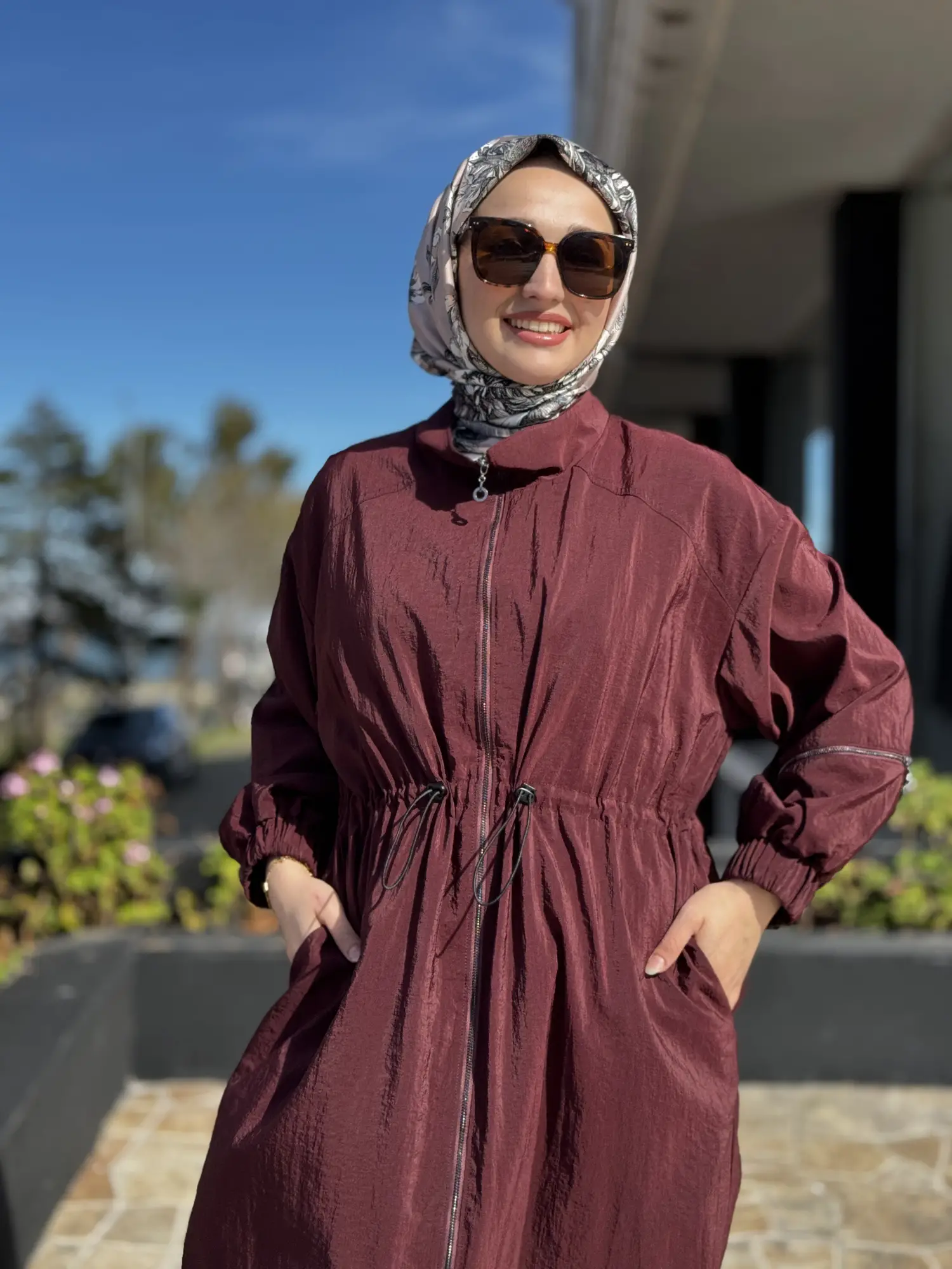 Almarwah Kol Fermuar Detaylı Kraşlı Kap 405020