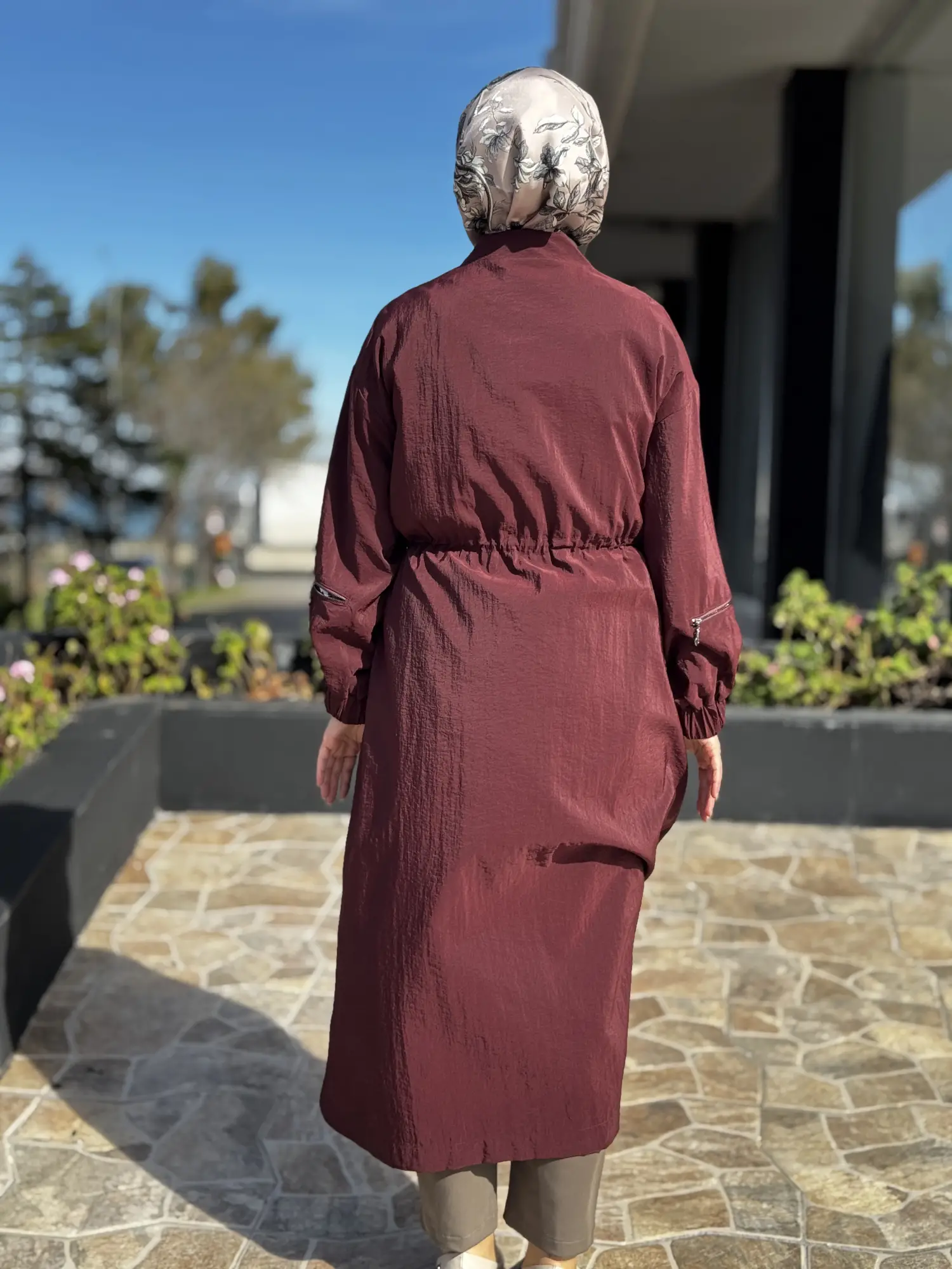 Almarwah Kol Fermuar Detaylı Kraşlı Kap 405020