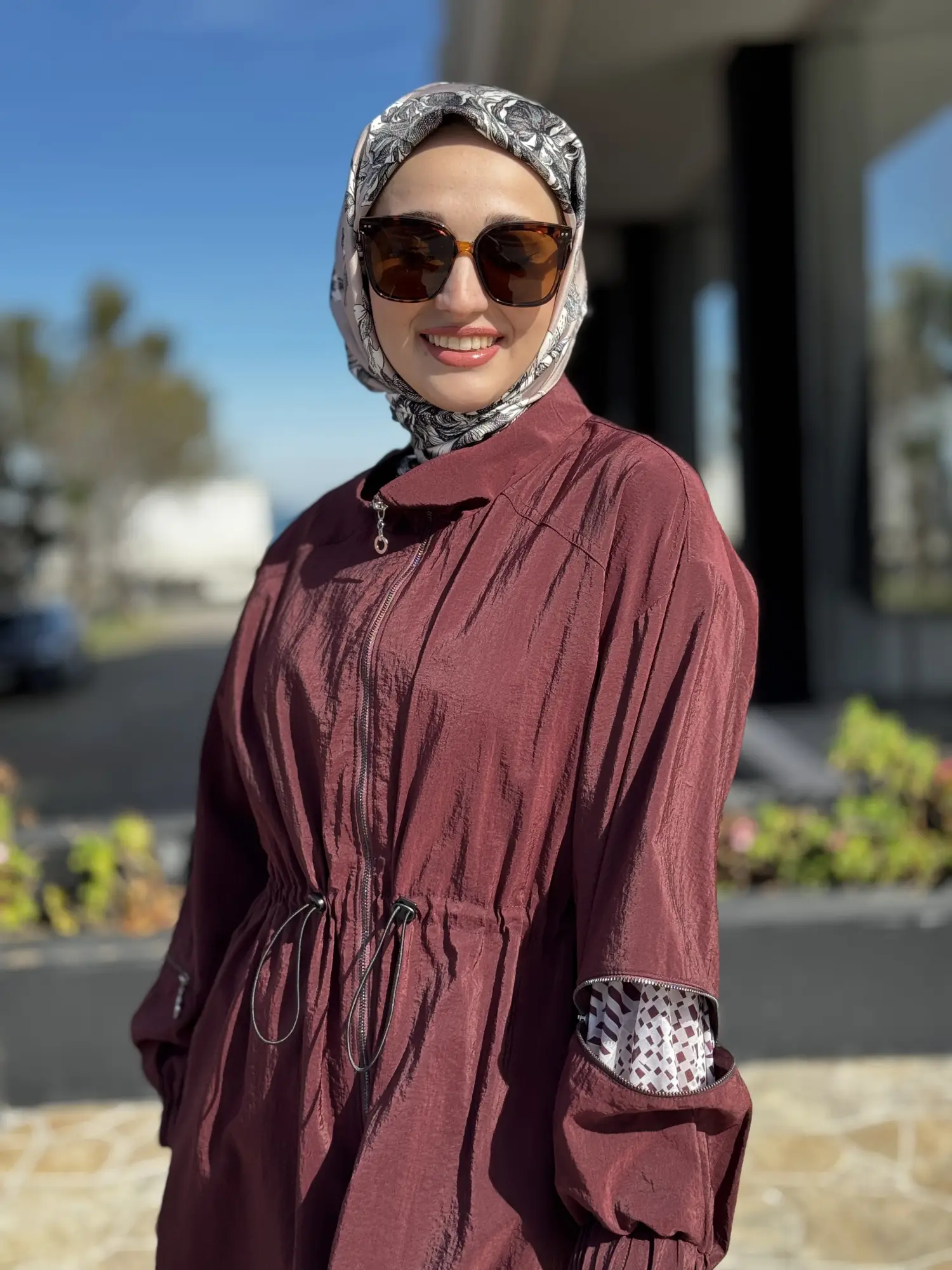 Almarwah Kol Fermuar Detaylı Kraşlı Kap 405020