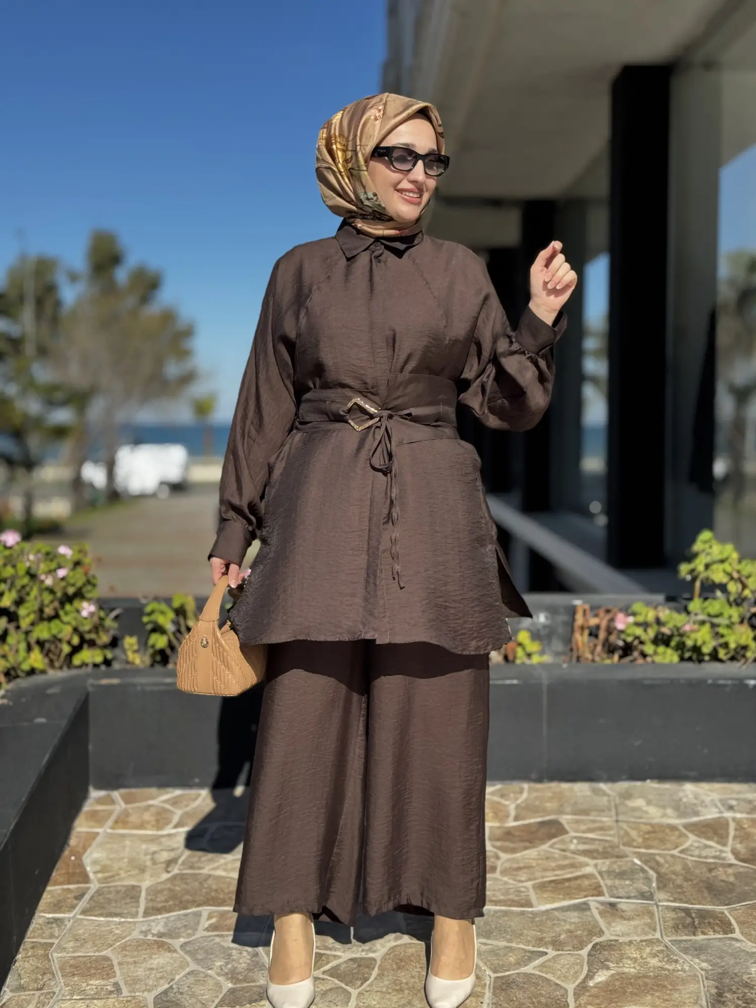 Almarwah Tencel Gömlek Pantolon Takım