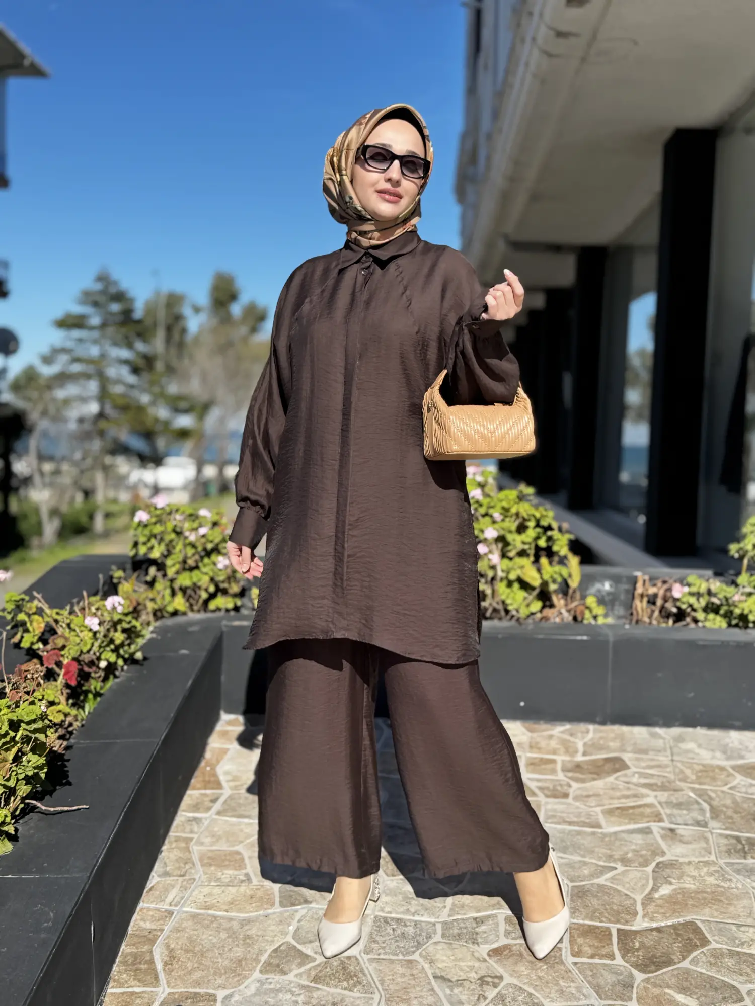 Almarwah Tencel Gömlek Pantolon Takım