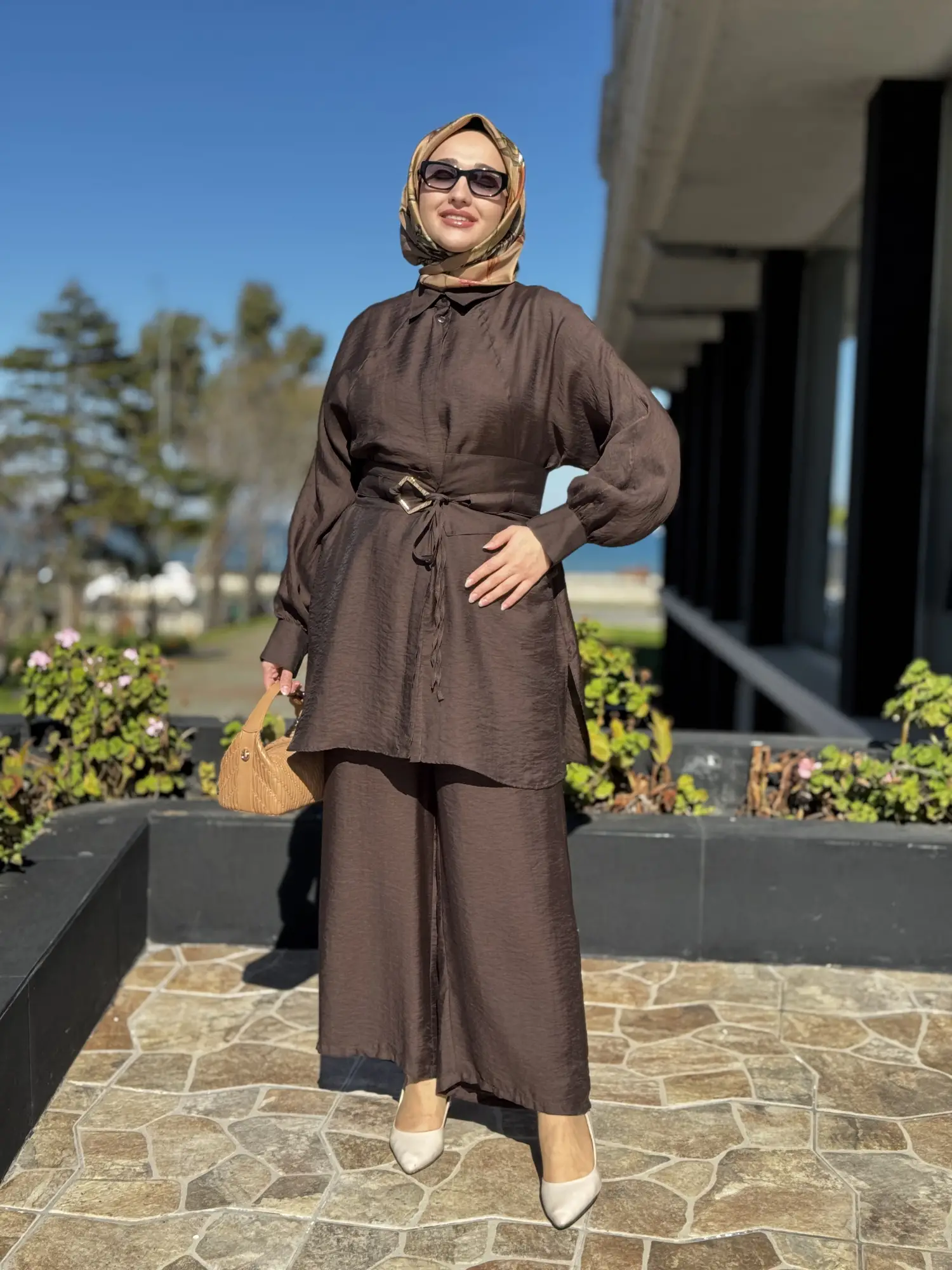 Almarwah Tencel Gömlek Pantolon Takım