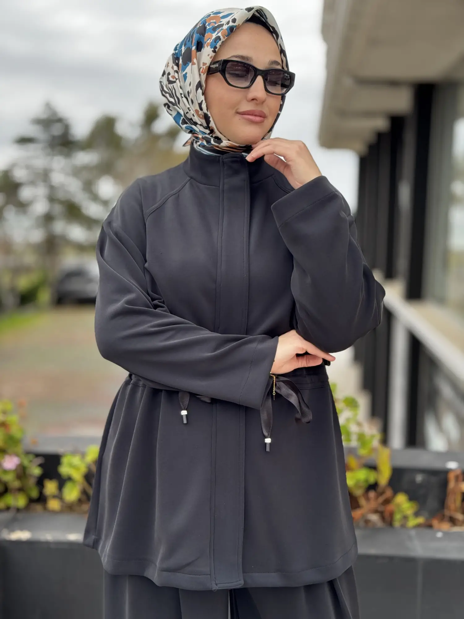 SİYAH G9137 Oysho Kumaş Kap Pantolon Takım