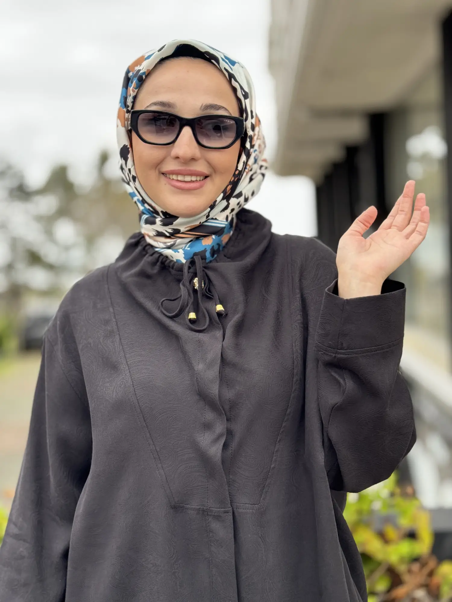 SİYAH G9183 Kendinden Desenli Yaka Büzdürmeli Kap Pantolon Takım