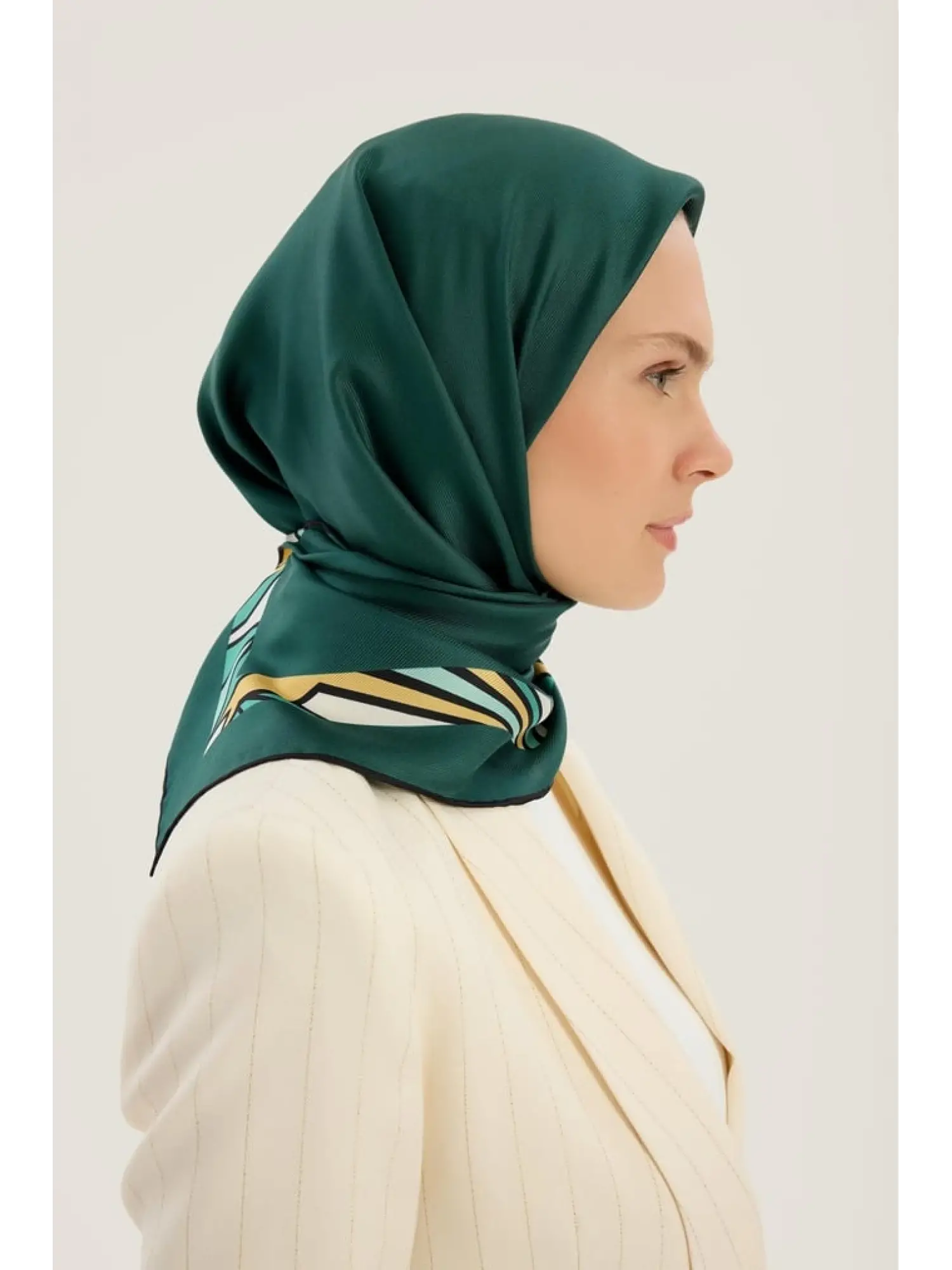 TURUNCU Maisa Aden 90X90 Melburry İpek Eşarp