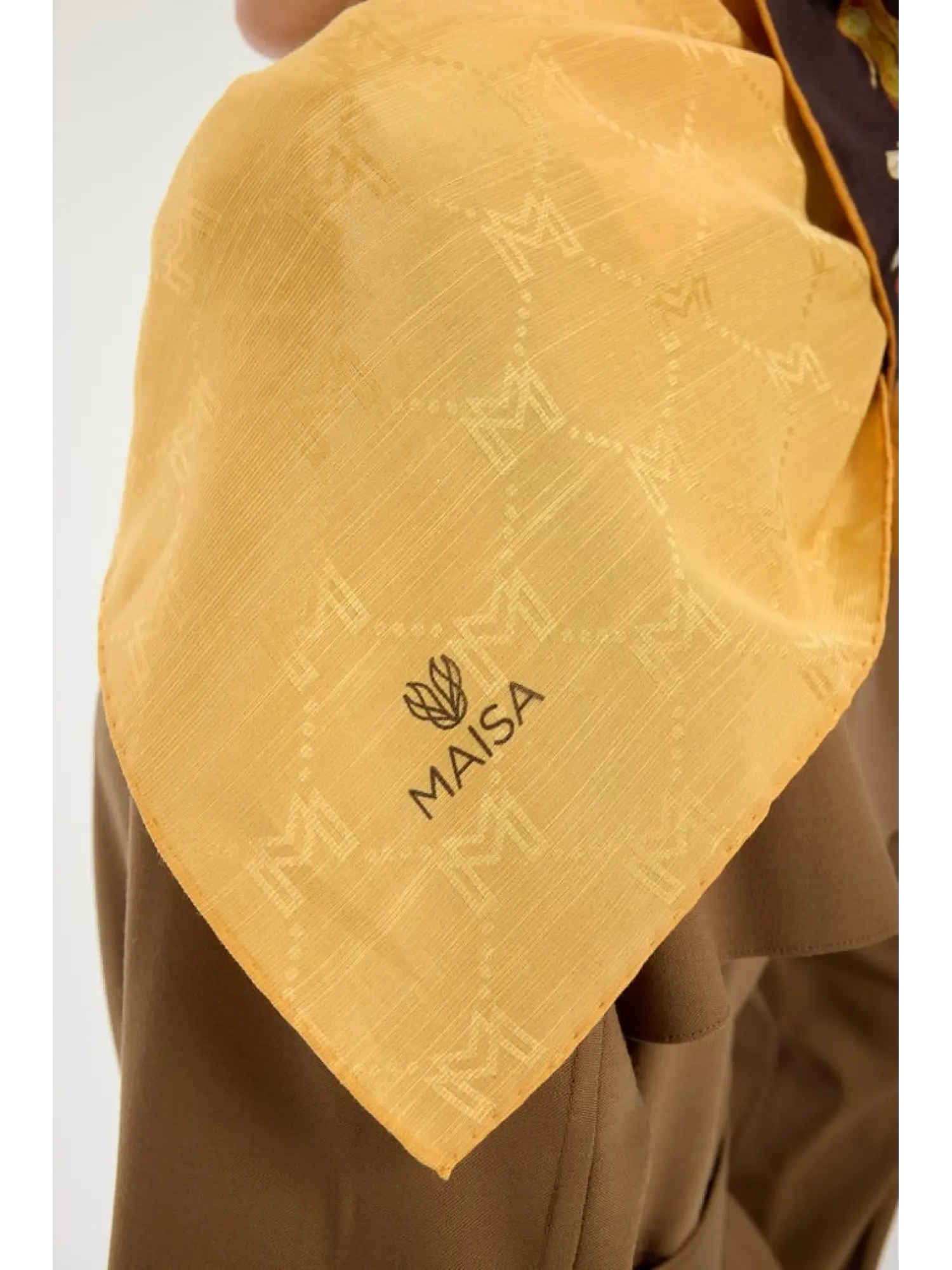 TAŞ Maisa Neda 90X90 Jakarlı Pamuk İpek Eşarp