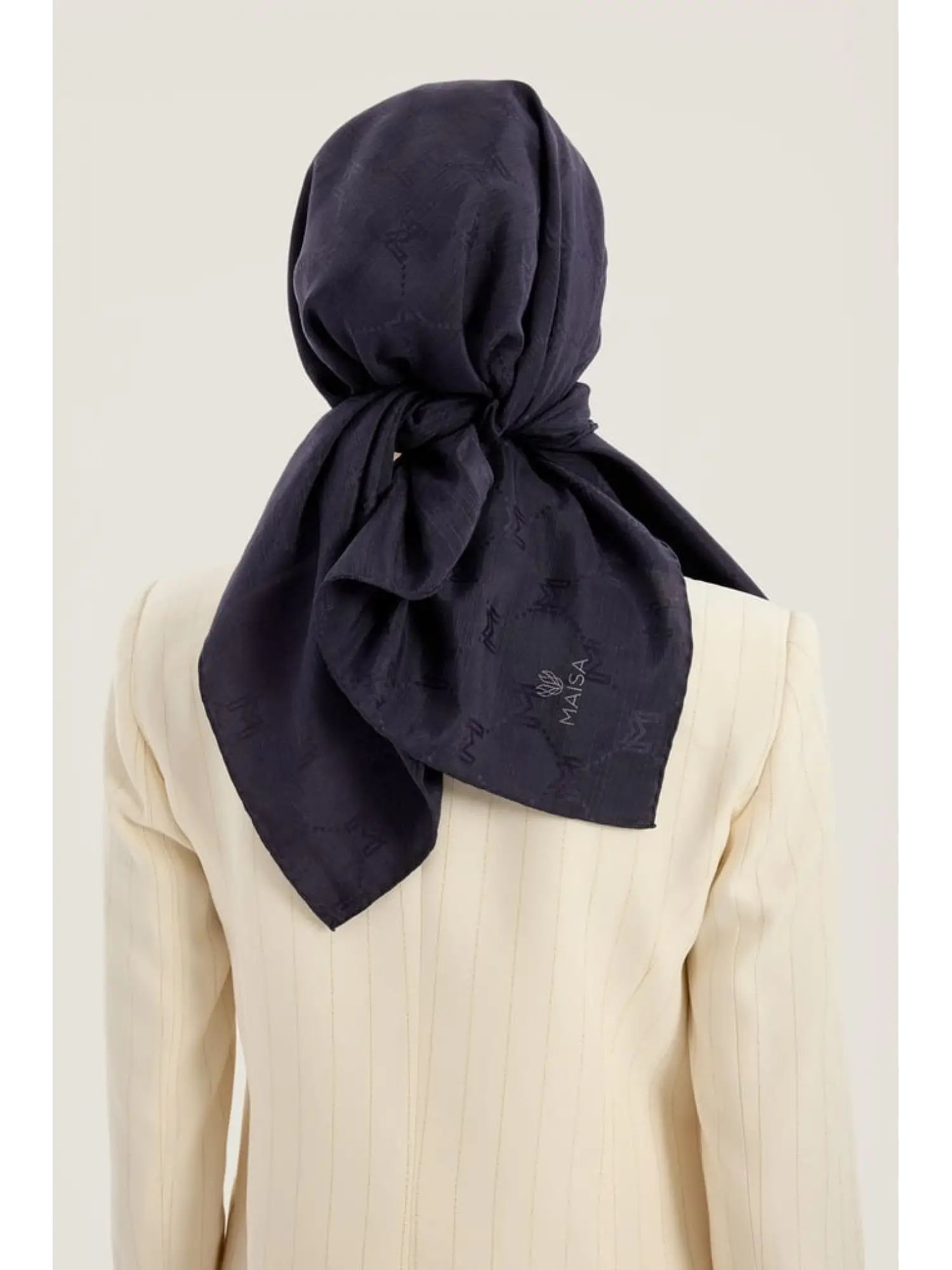 TAŞ Maisa Neda 90X90 Jakarlı Pamuk İpek Eşarp