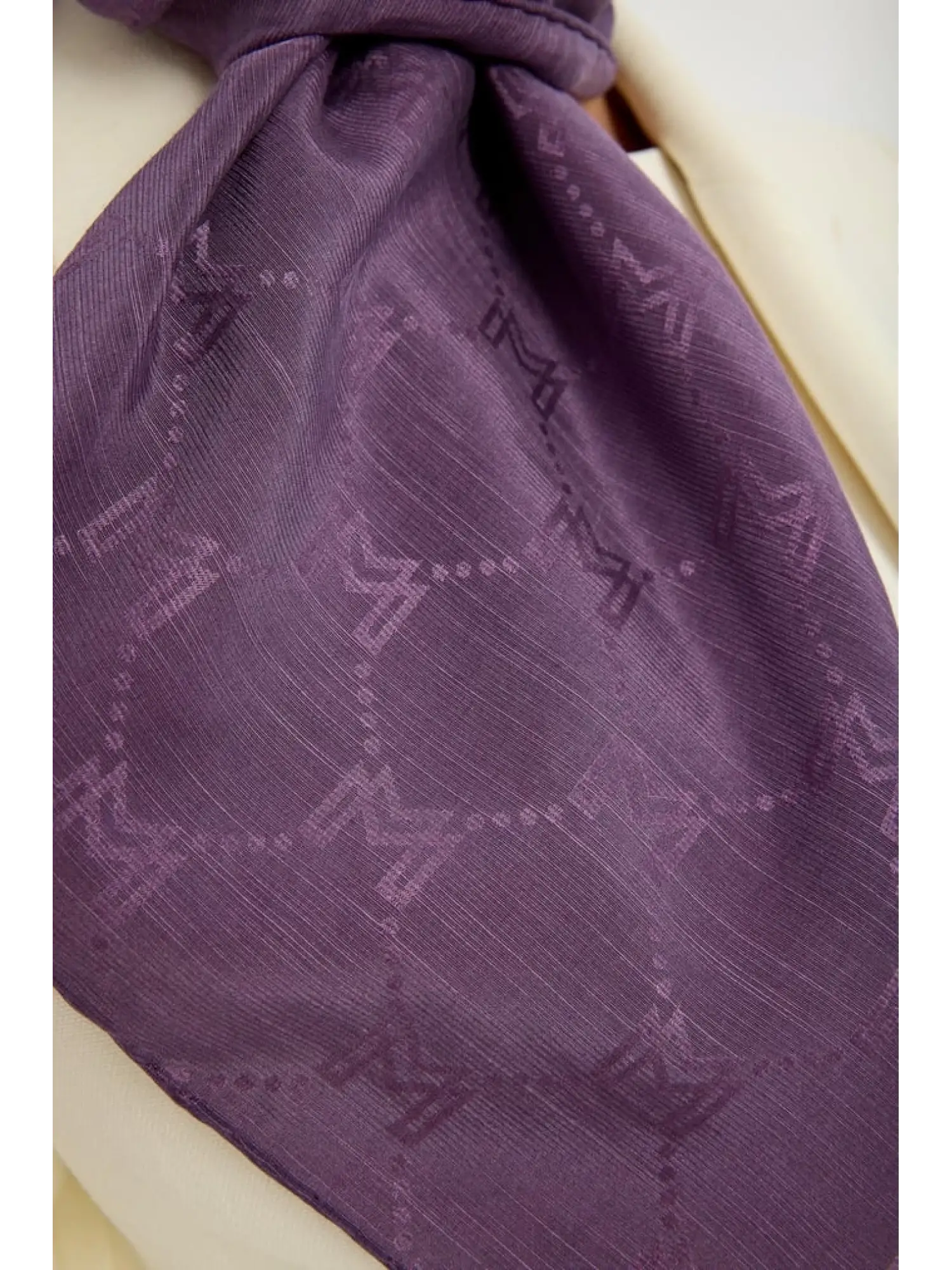 TAŞ Maisa Neda 90X90 Jakarlı Pamuk İpek Eşarp