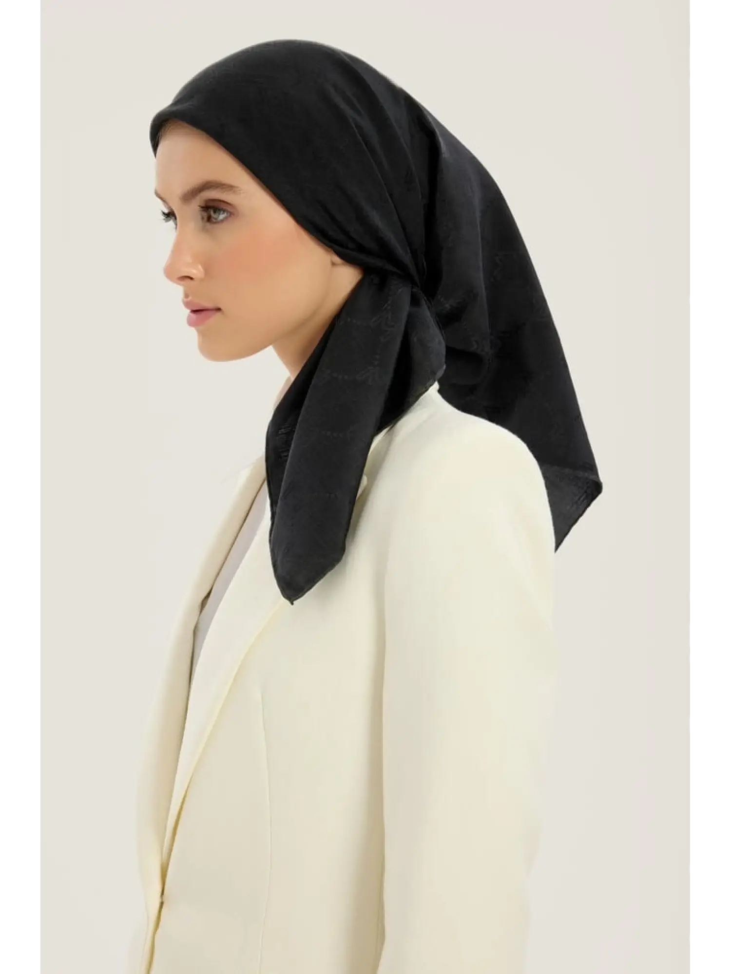 TAŞ Maisa Neda 90X90 Jakarlı Pamuk İpek Eşarp