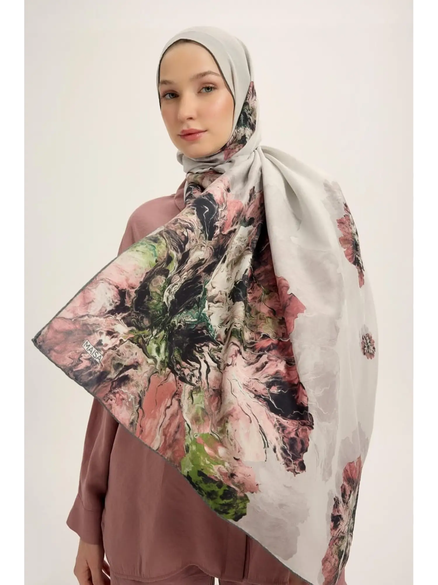 SİYAH Maisa Katre 70x190 Pamuk İpek Şal