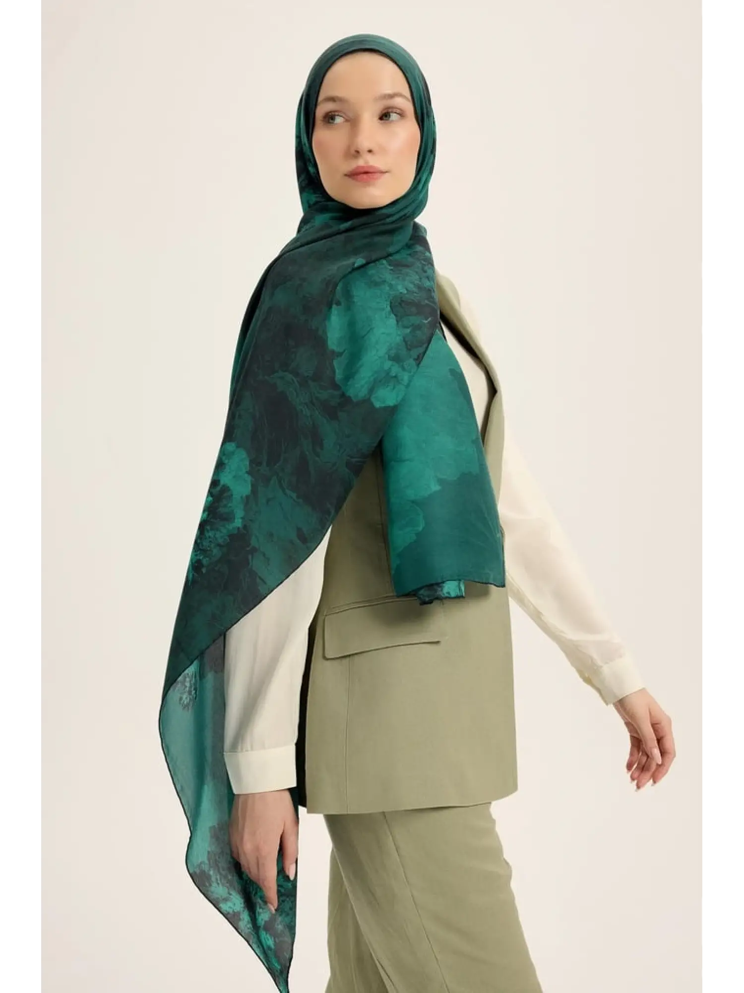 SİYAH Maisa Katre 70x190 Pamuk İpek Şal