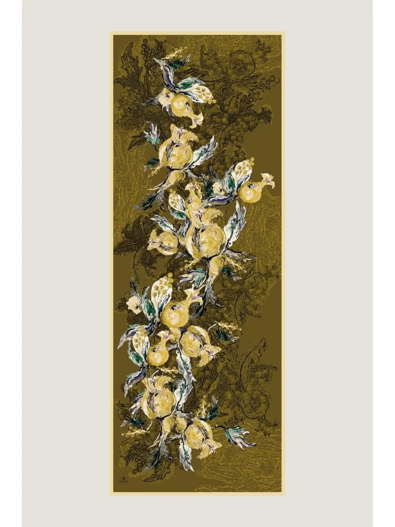 TABA Maisa Narden 70x190 Mulberry İpek Şal