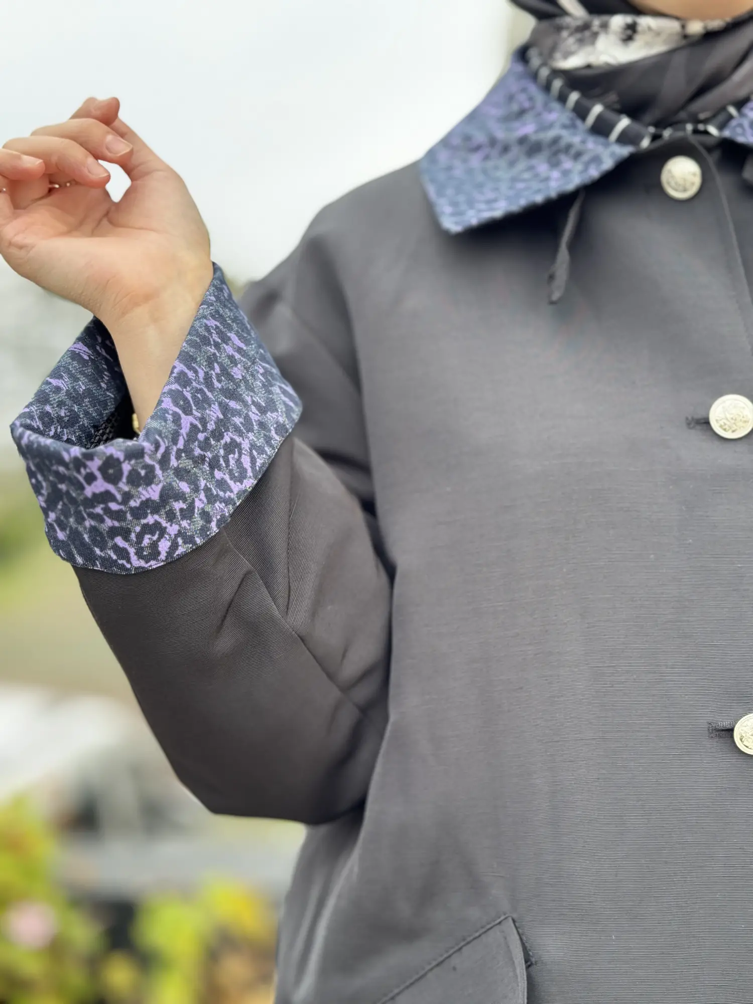 Ghisa Yakası Ve Manşeti Desenli Metal Düğmeli Trench G2700