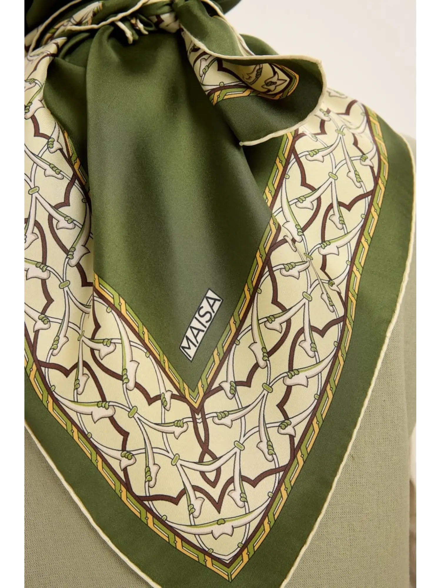 Maisa Ahenk 90X90 Twil İpek Eşarp