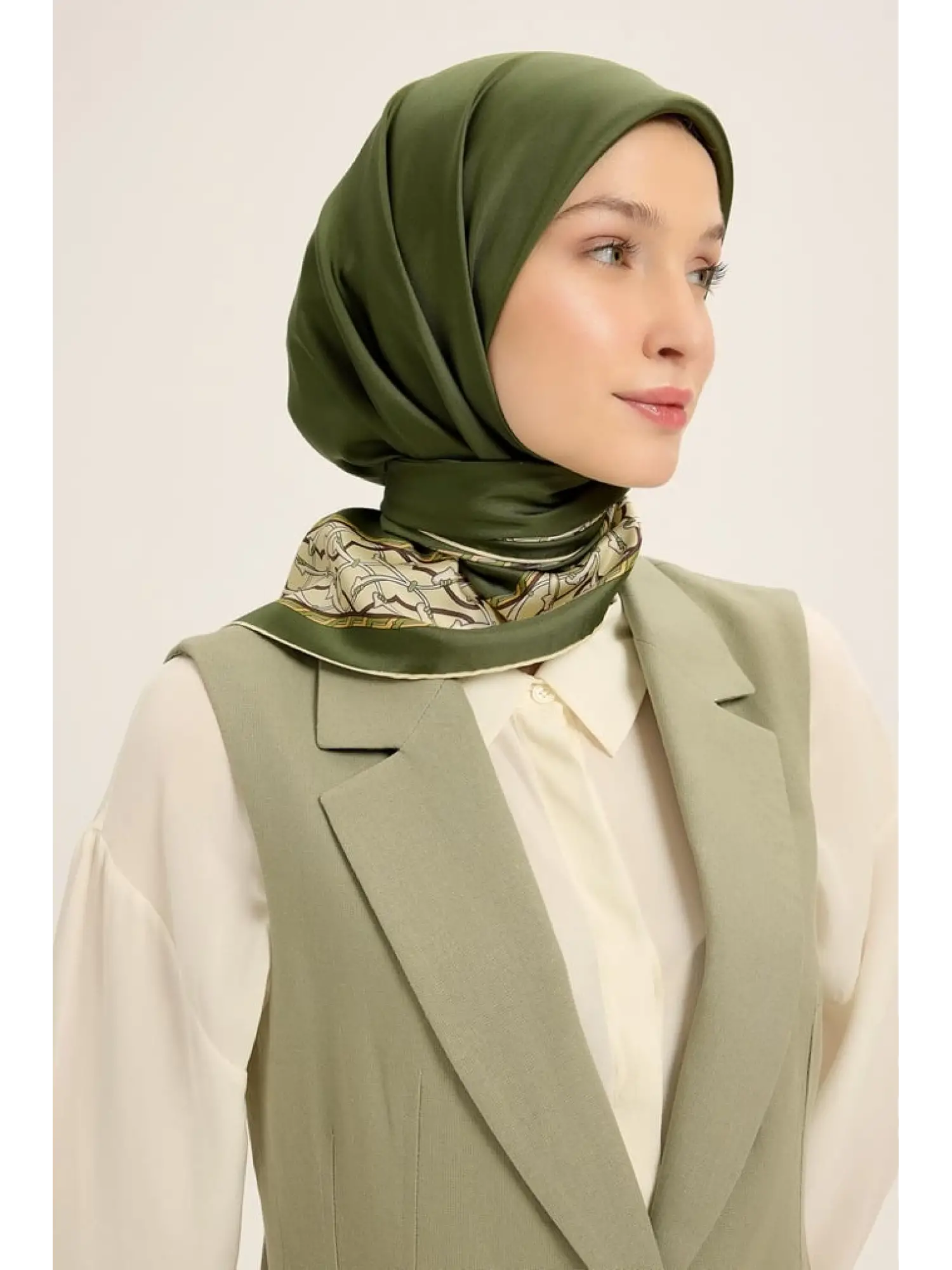 Maisa Ahenk 90X90 Twil İpek Eşarp