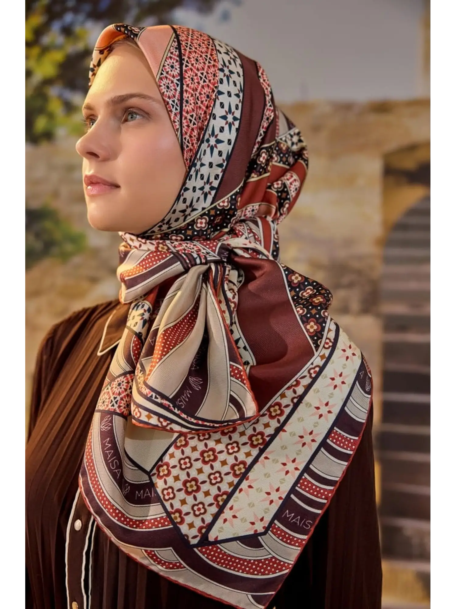 Maisa Özde 90X90 Mulberry İpek Eşarp