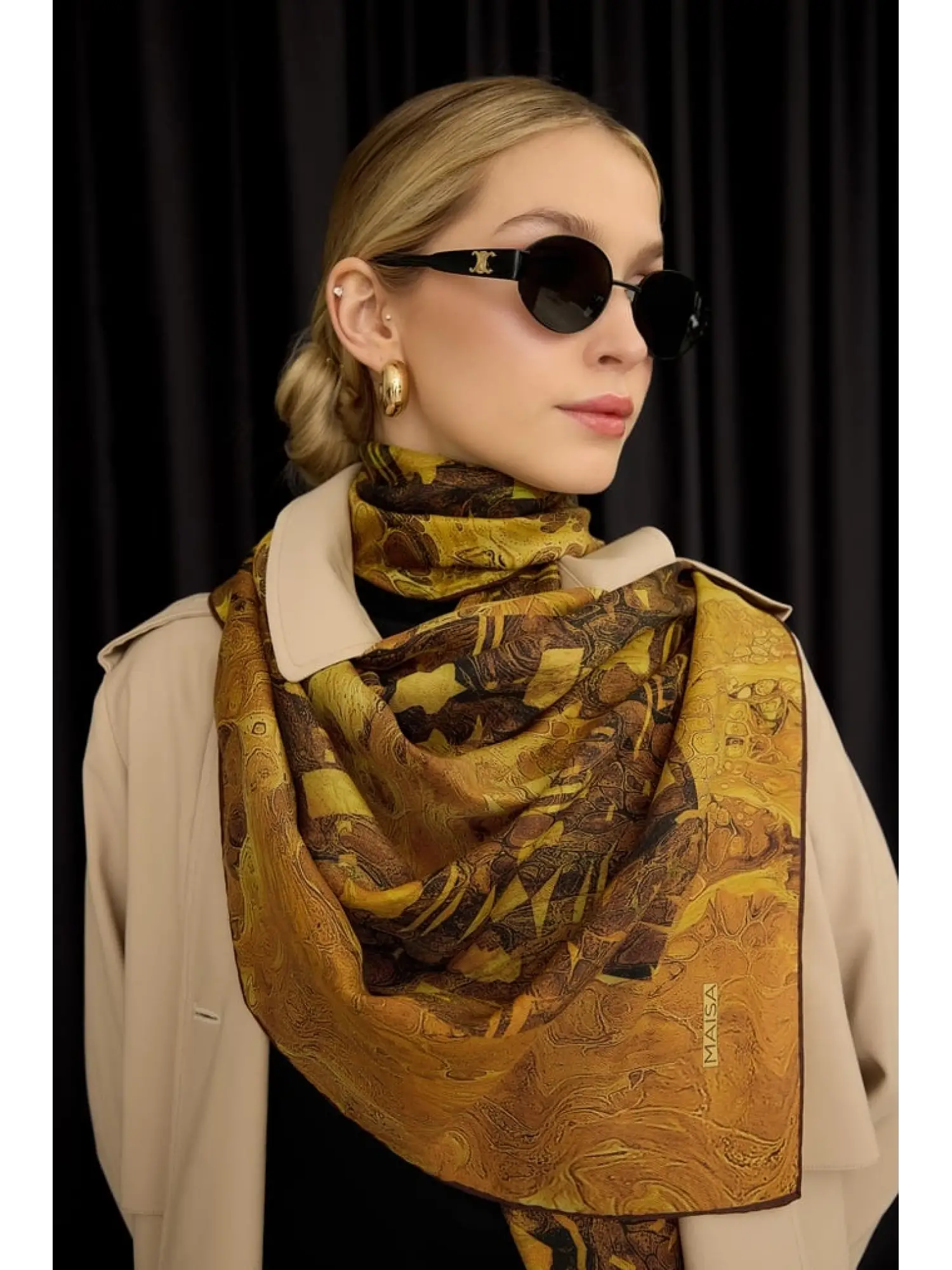 Maisa Merz 70x190 Pamuk İpek Şal