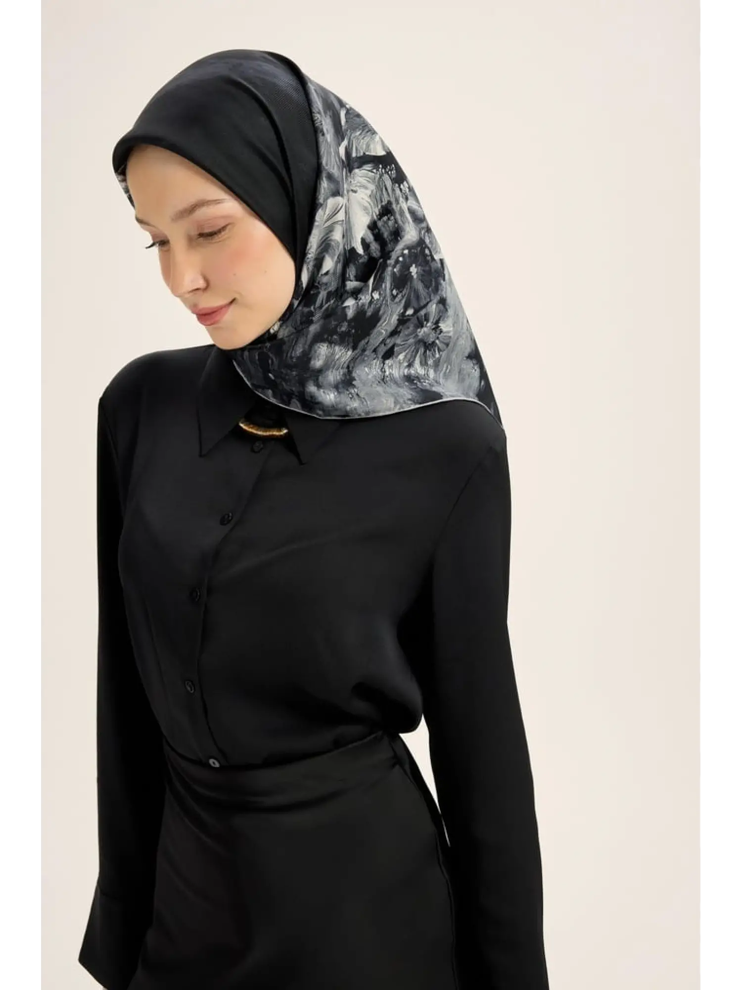 Maisa Yonca 90X90 Mulberry İpek Eşarp