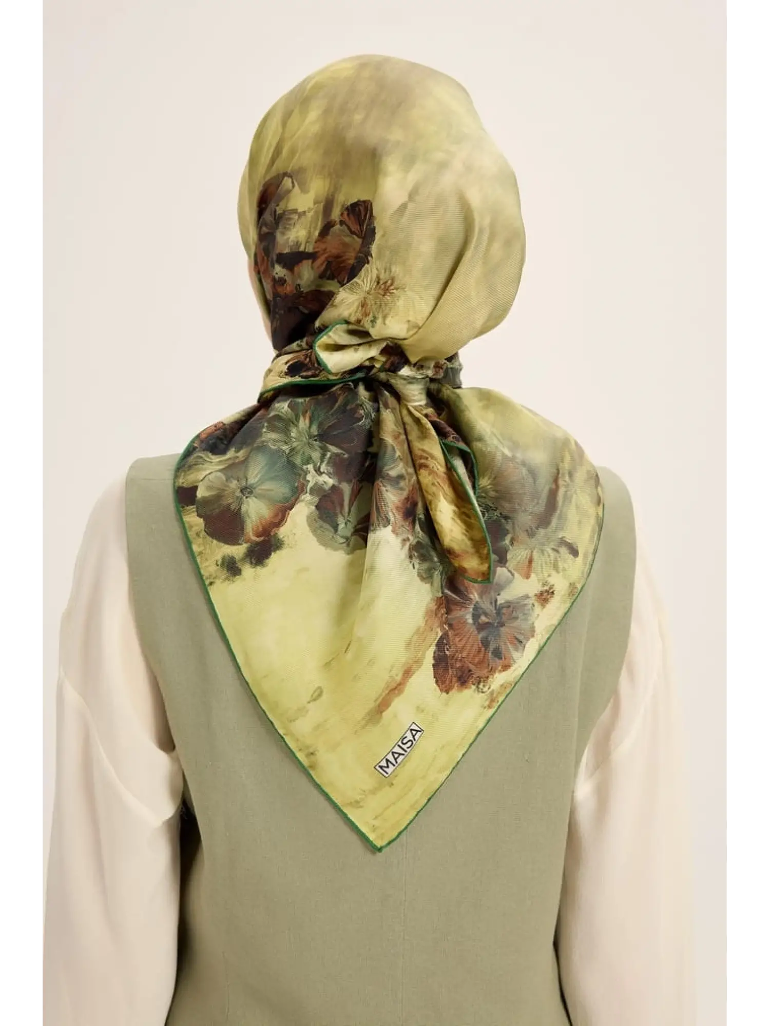 Maisa Yonca 90X90 Mulberry İpek Eşarp