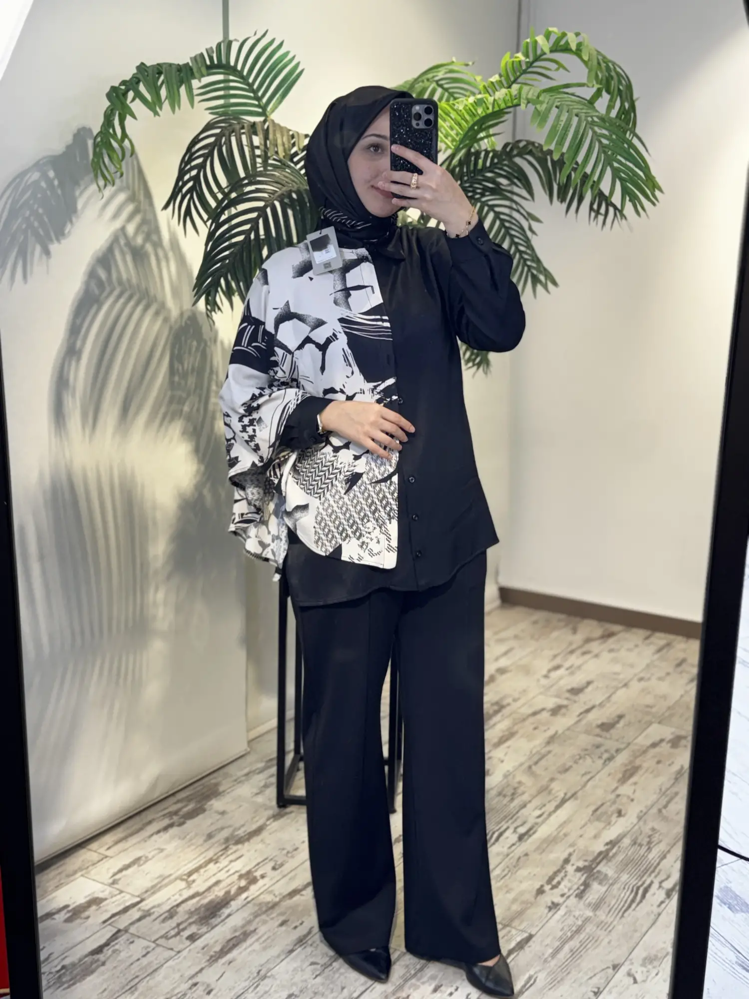 Tığ Triko Çırarılabilir Şal Kombinli Gömlek GML4047