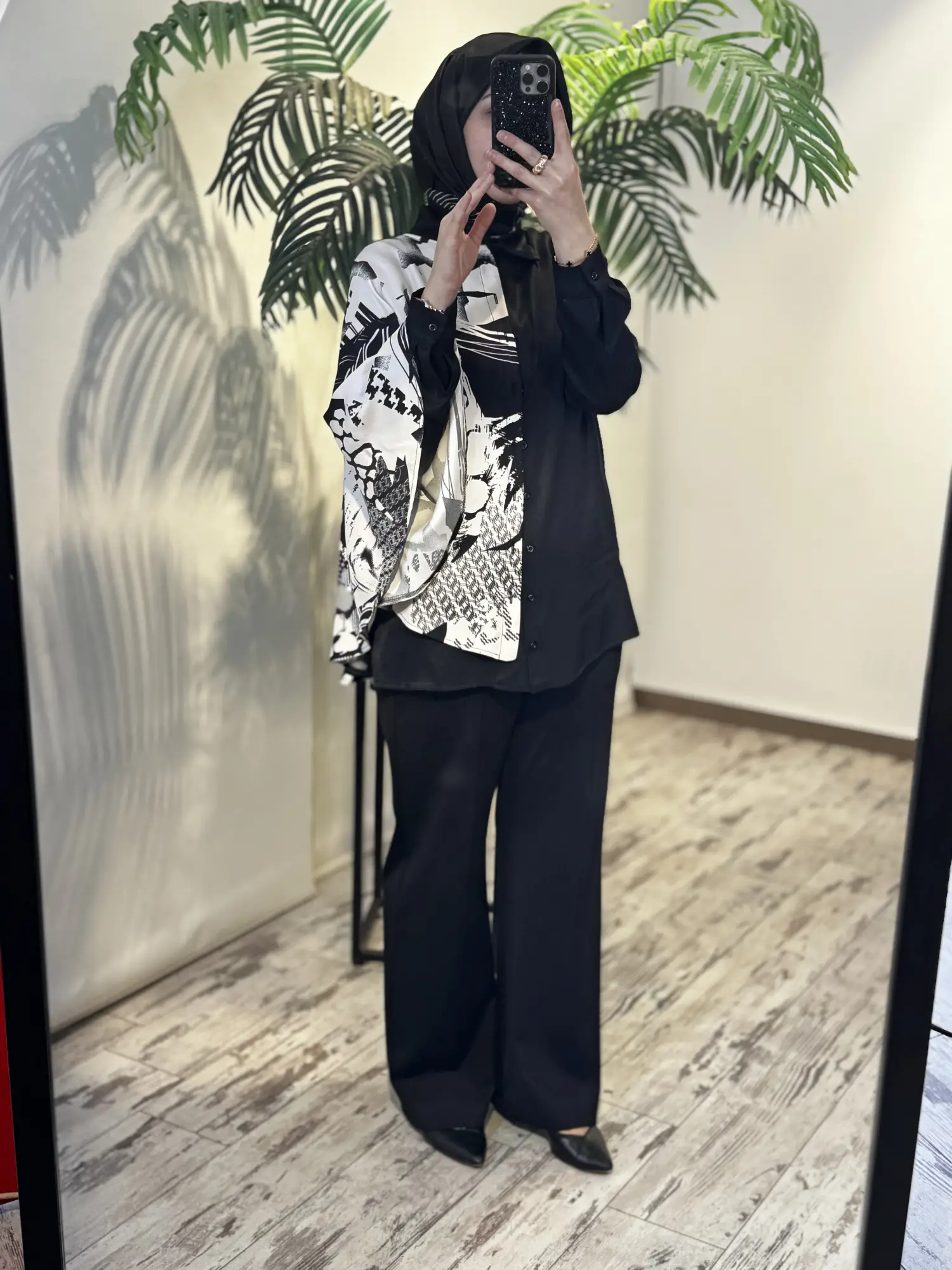 Tığ Triko Çırarılabilir Şal Kombinli Gömlek GML4047