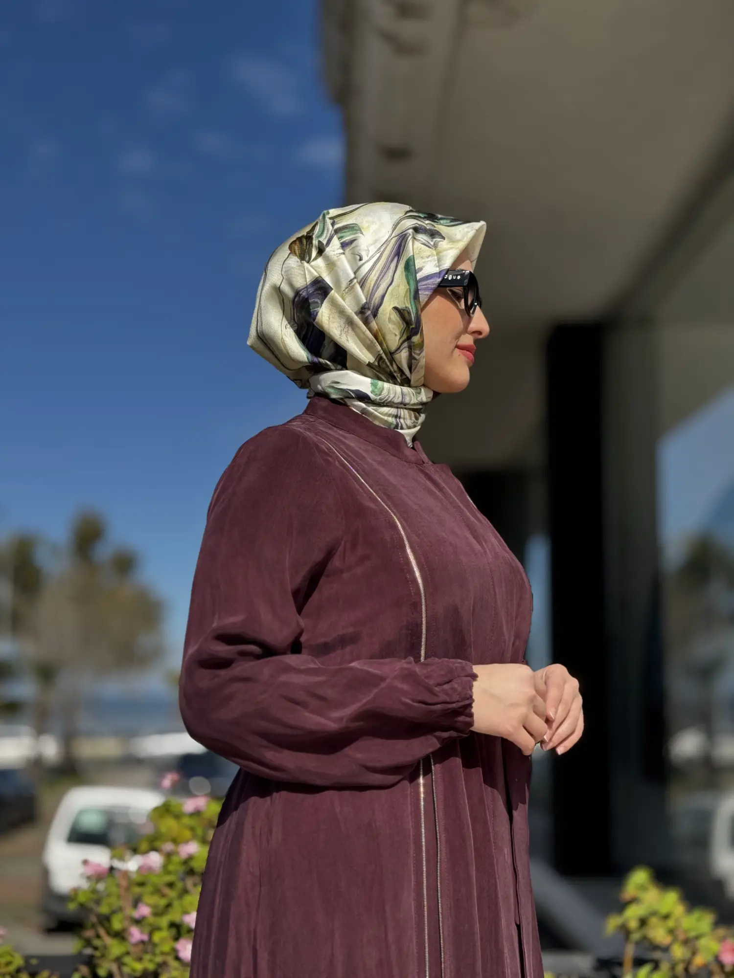 Misswhence İki Yanı Fermuarlı Çıtçıt Kapamalı Cupra İpek Farece / Pardesü 39501