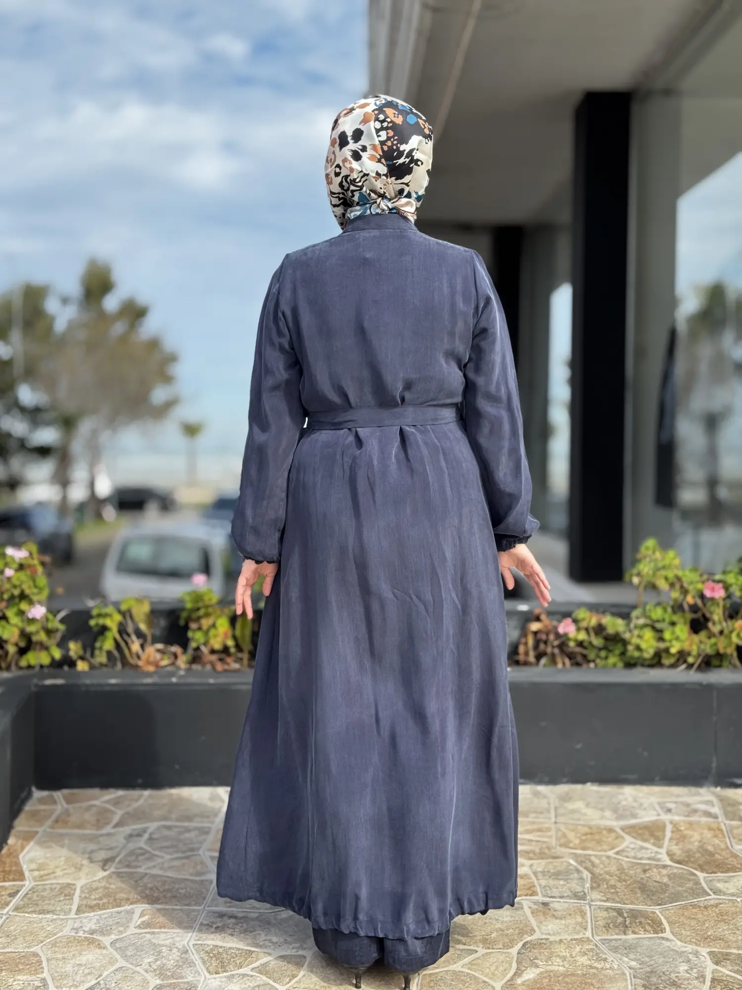 Misswhence İki Yanı Fermuarlı Çıtçıt Kapamalı Cupra İpek Farece / Pardesü 39501