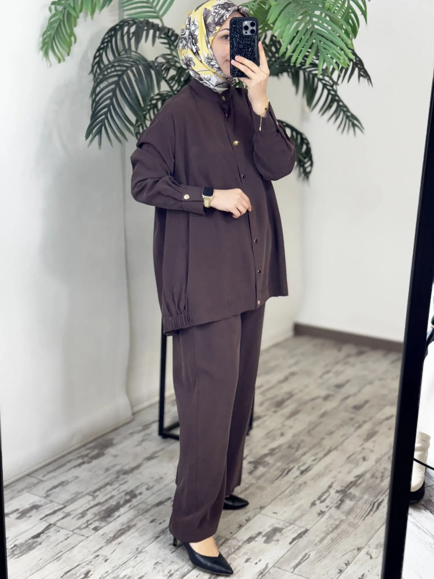 Almarwah Tencel Tunik Pantolon Takım 202971