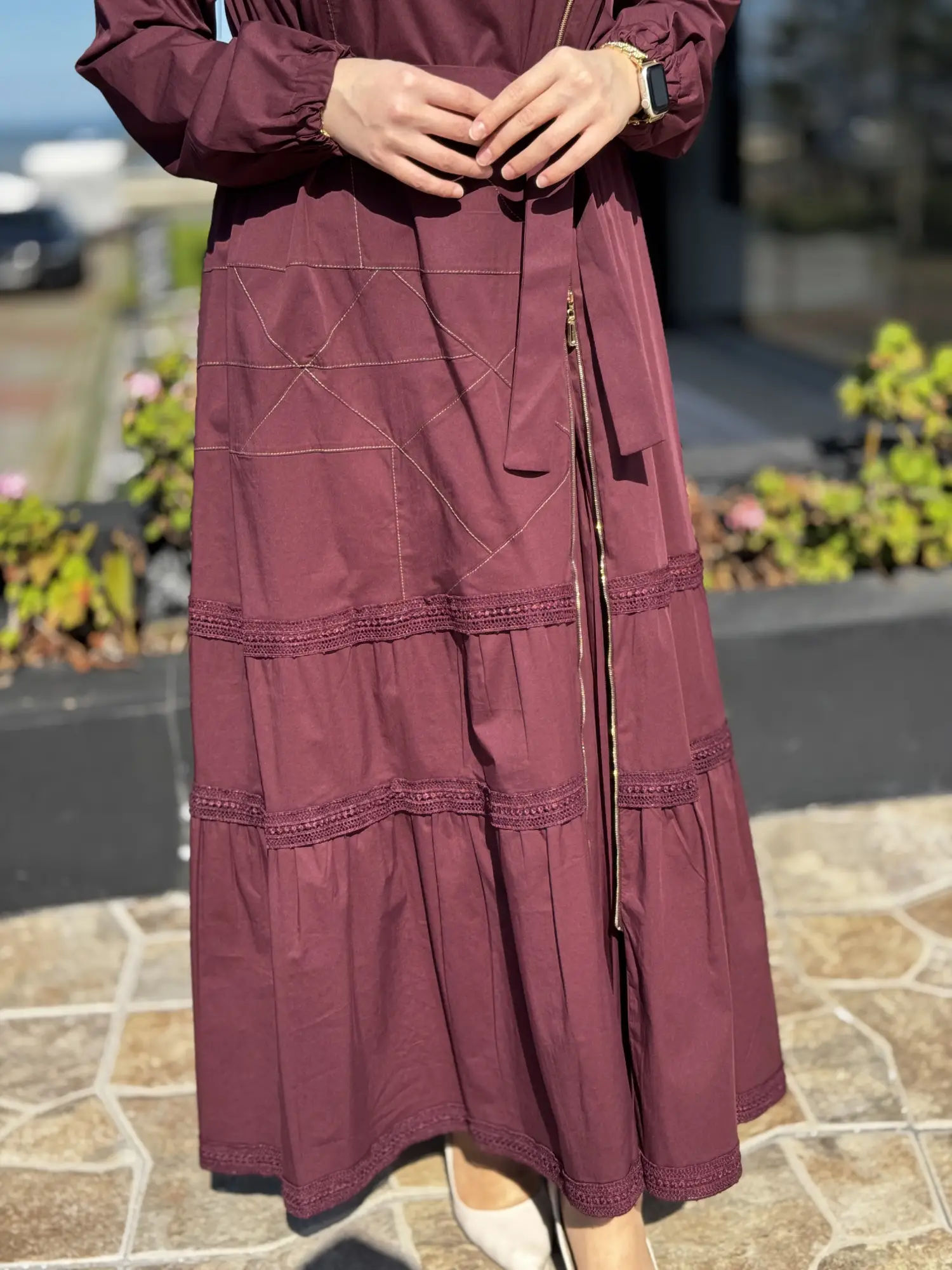 Misswhence Fermuarlı ve Spor Dikişli Elbise 39807