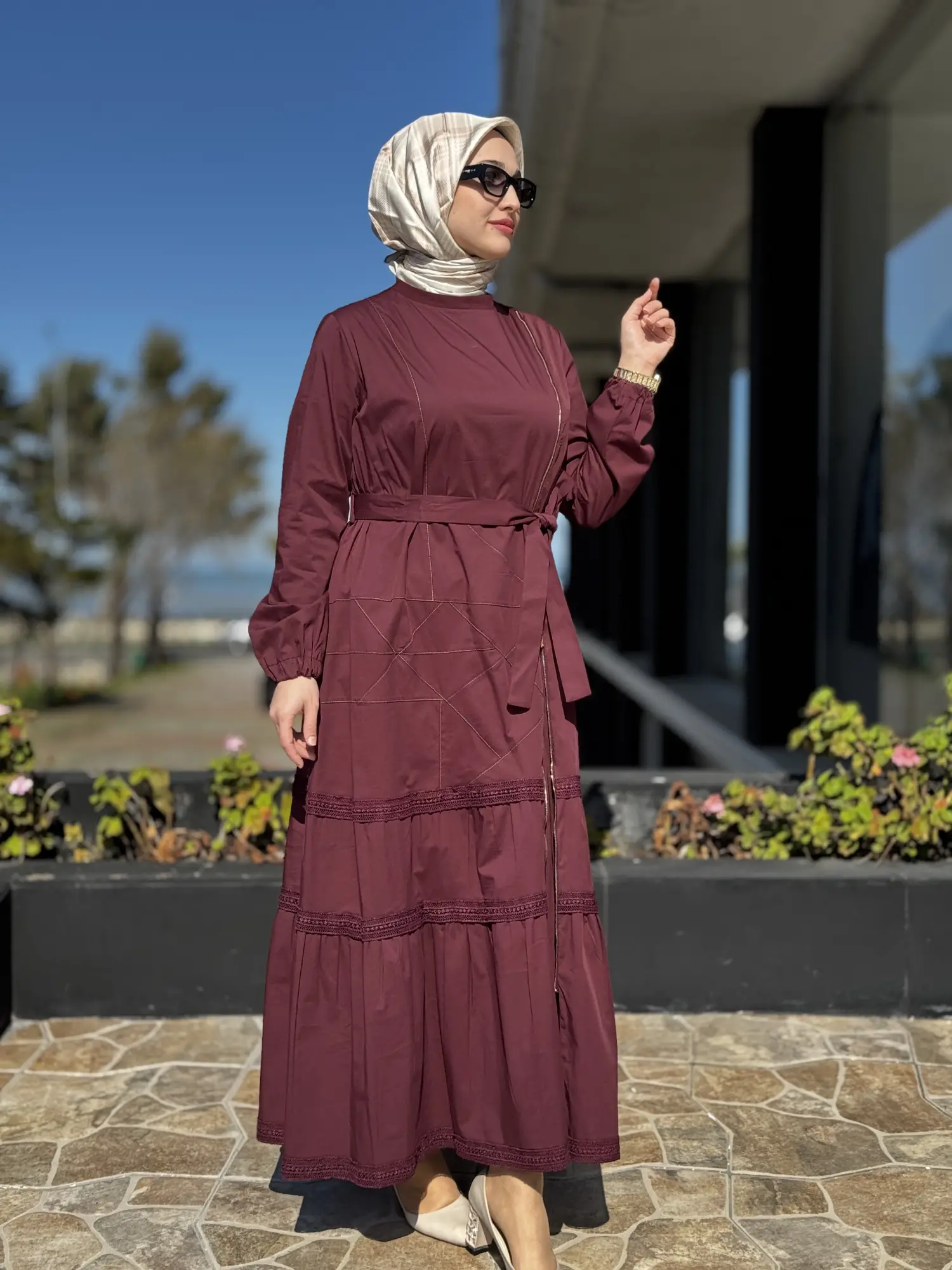 Misswhence Fermuarlı ve Spor Dikişli Elbise 39807