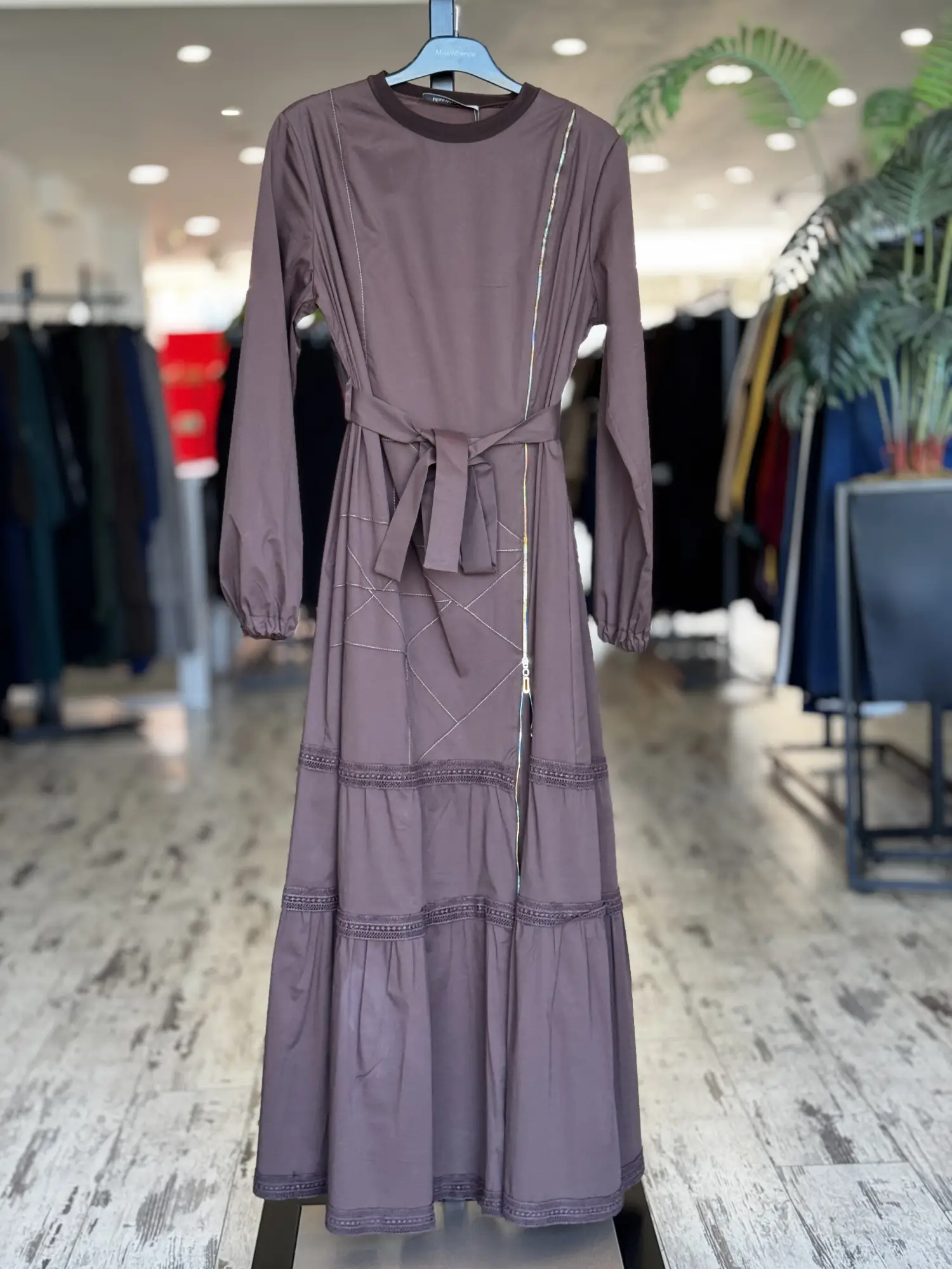 Misswhence Fermuarlı ve Spor Dikişli Elbise 39807