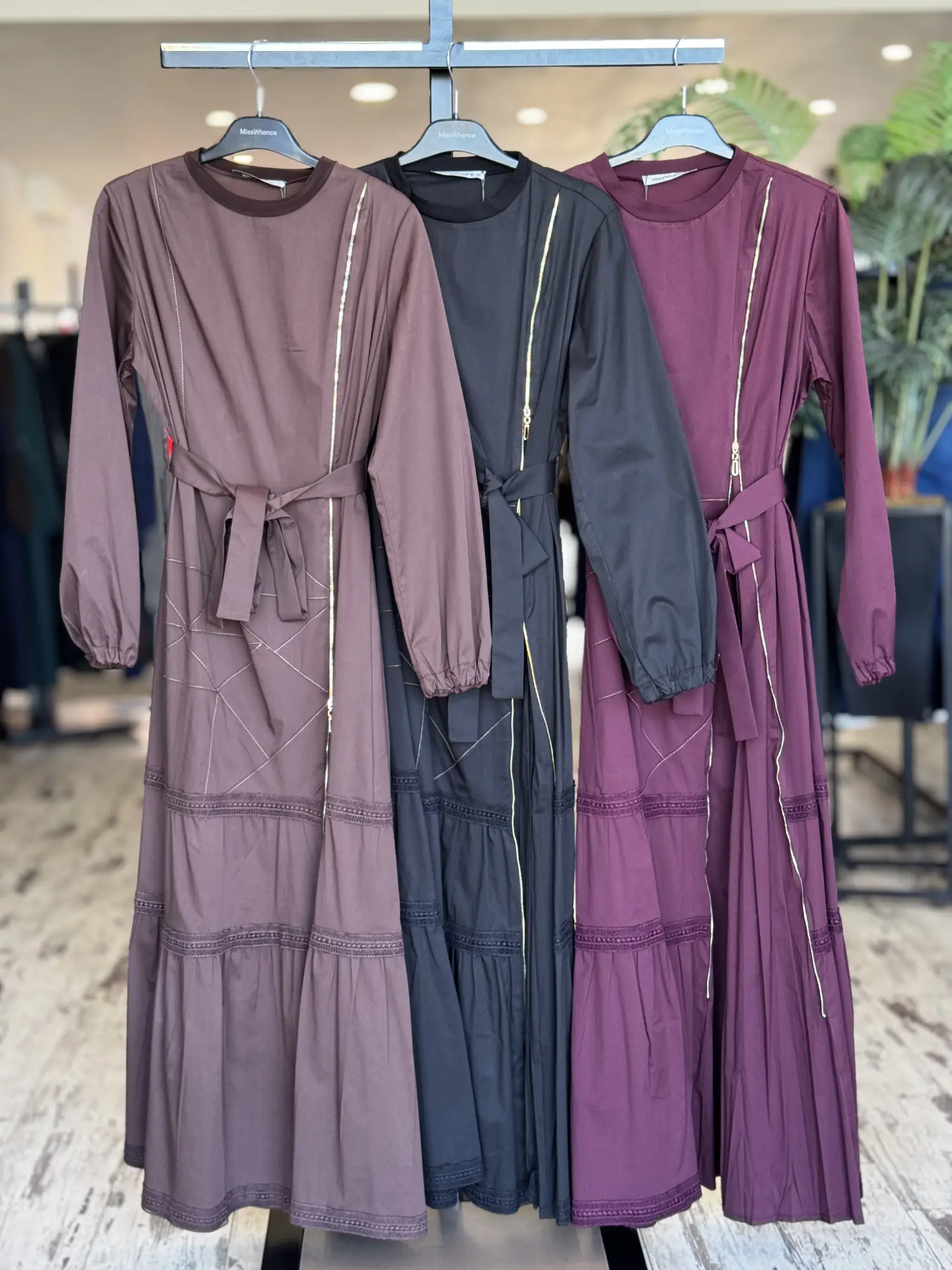 Misswhence Fermuarlı ve Spor Dikişli Elbise 39807