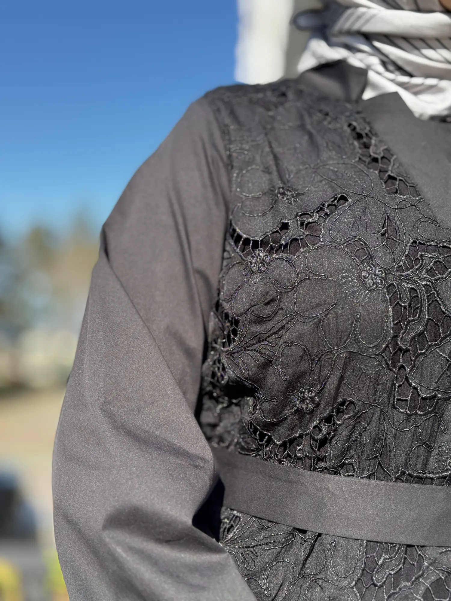 Misswhence Güpür Detaylı V Yaka Elbise 39803