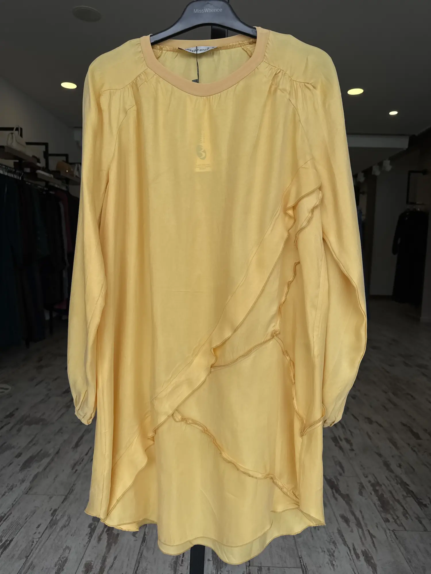 Misswhence Nervür Detaylı Cupra İpek Tunik 39017