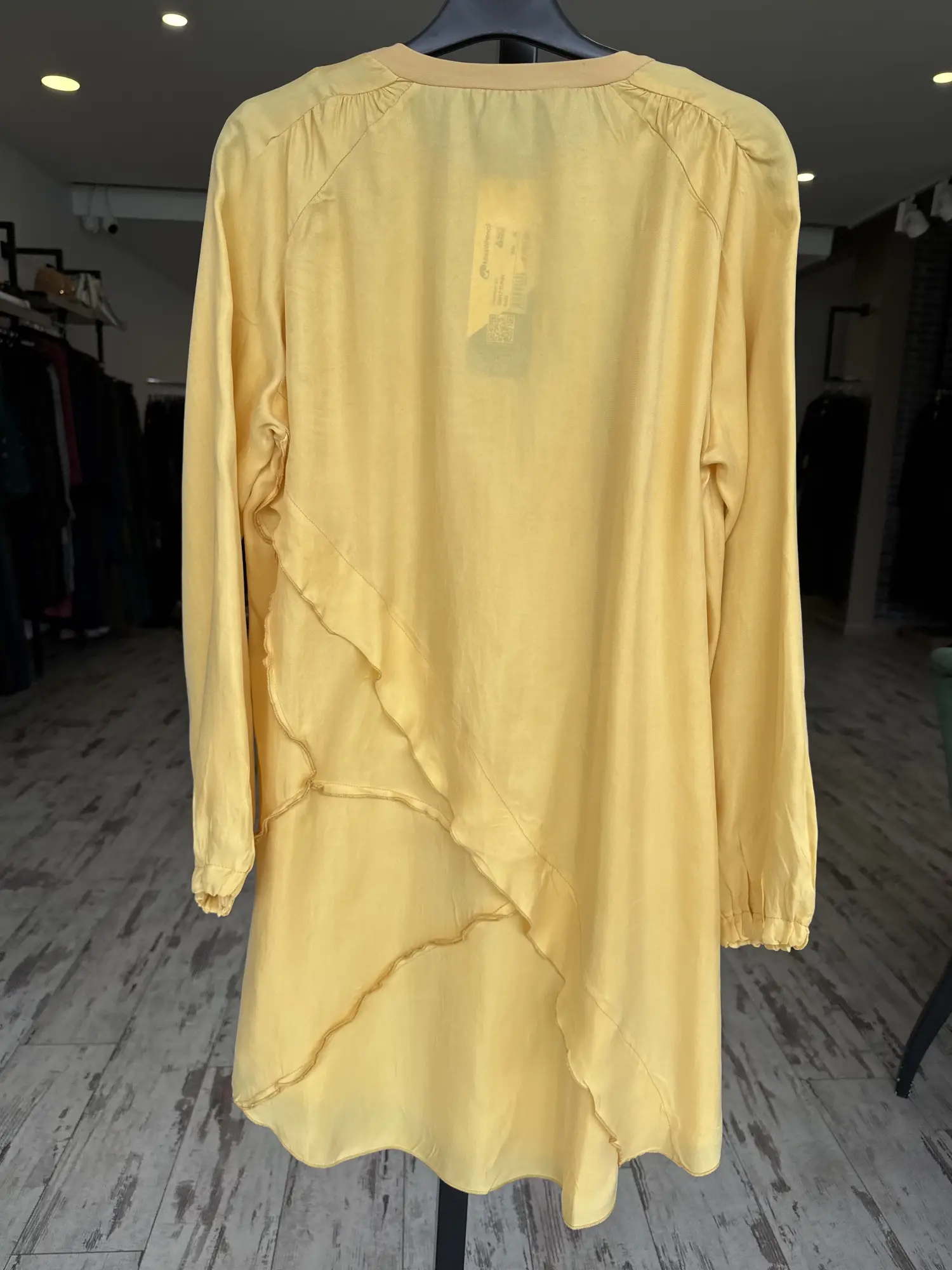 Misswhence Nervür Detaylı Cupra İpek Tunik 39017