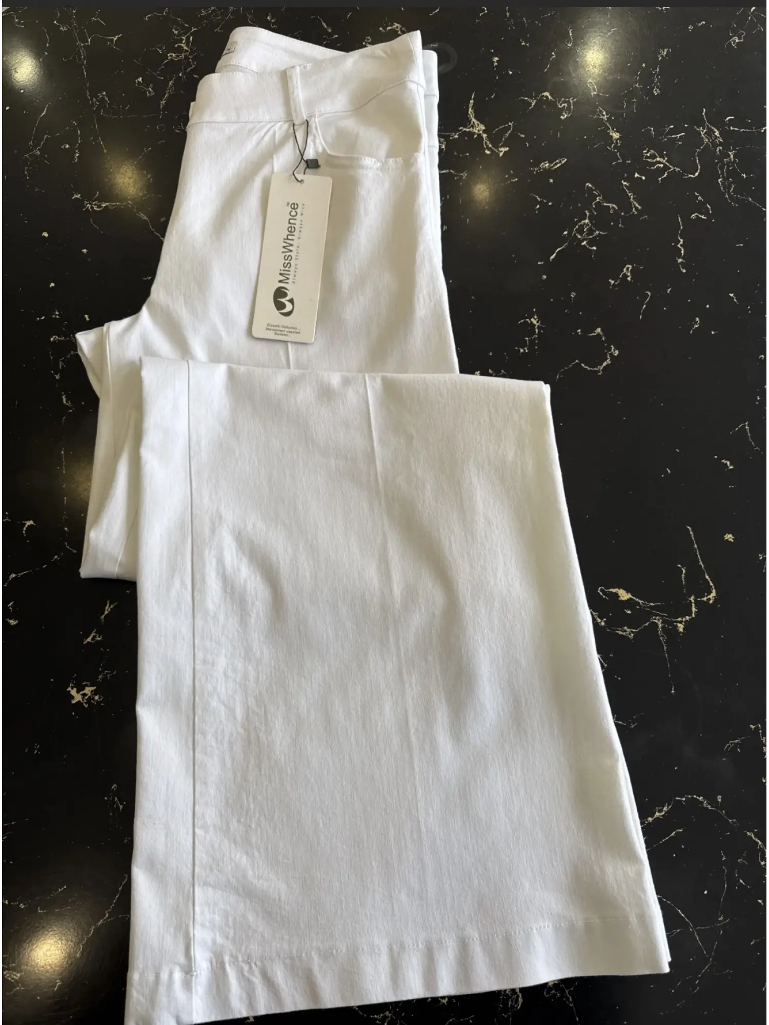 Misswhence Likralı Bol Paça Kot Pantolon 39106