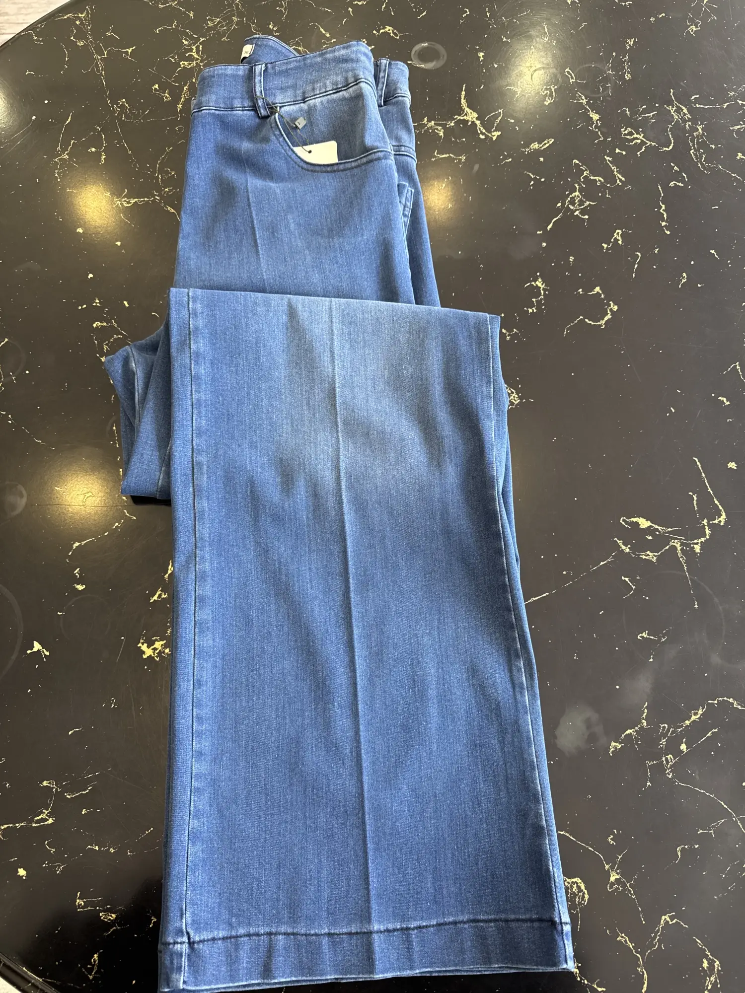 Misswhence Likralı Geniş Paça Kot Pantolon 39122