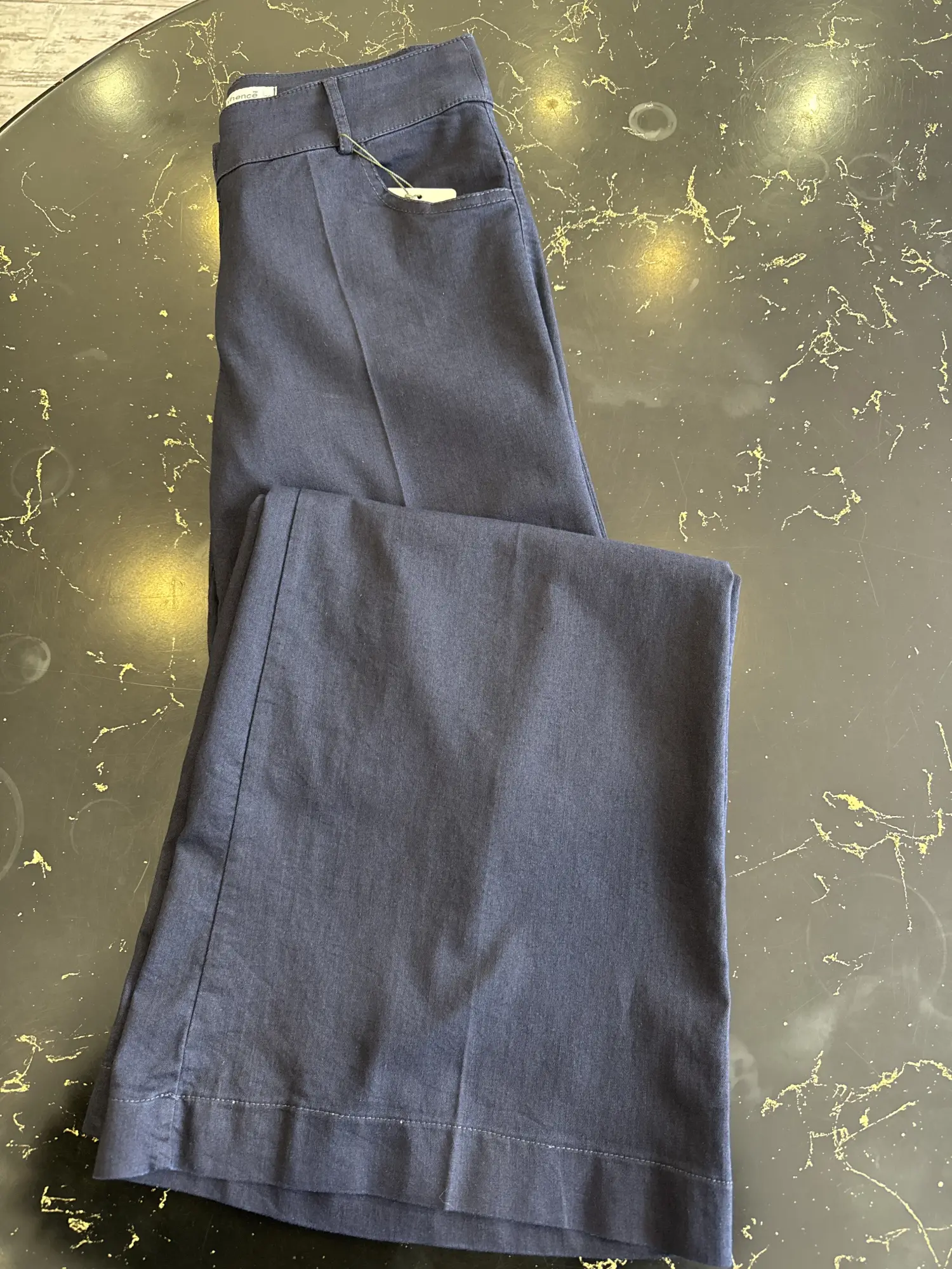 Misswhence Likralı Geniş Paça Kot Pantolon 39105