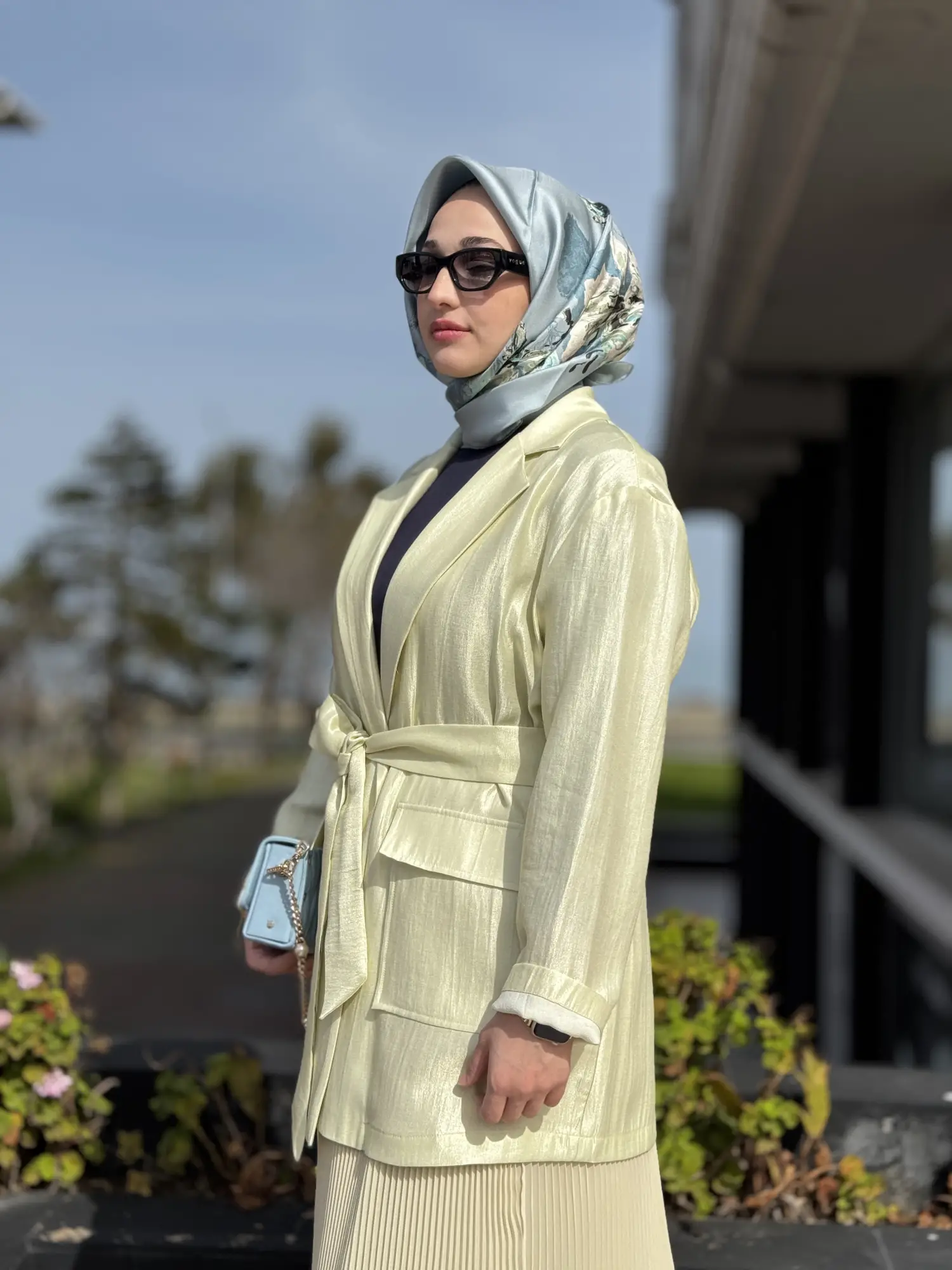 Kahma Cepli Kuşaklı Ceket