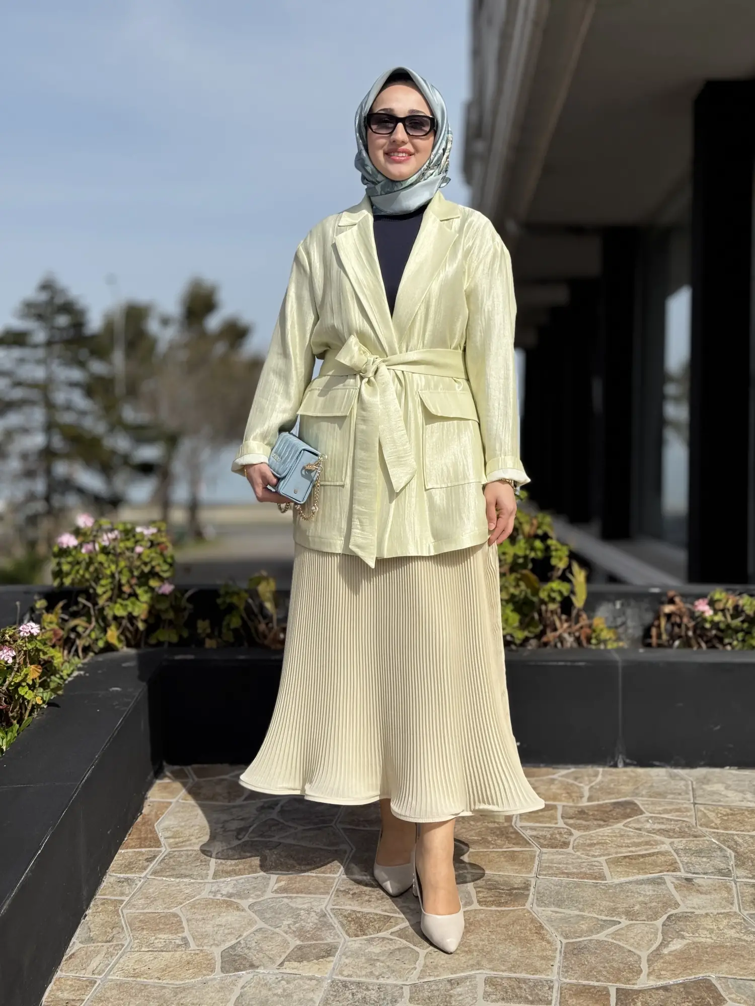 Kahma Cepli Kuşaklı Ceket